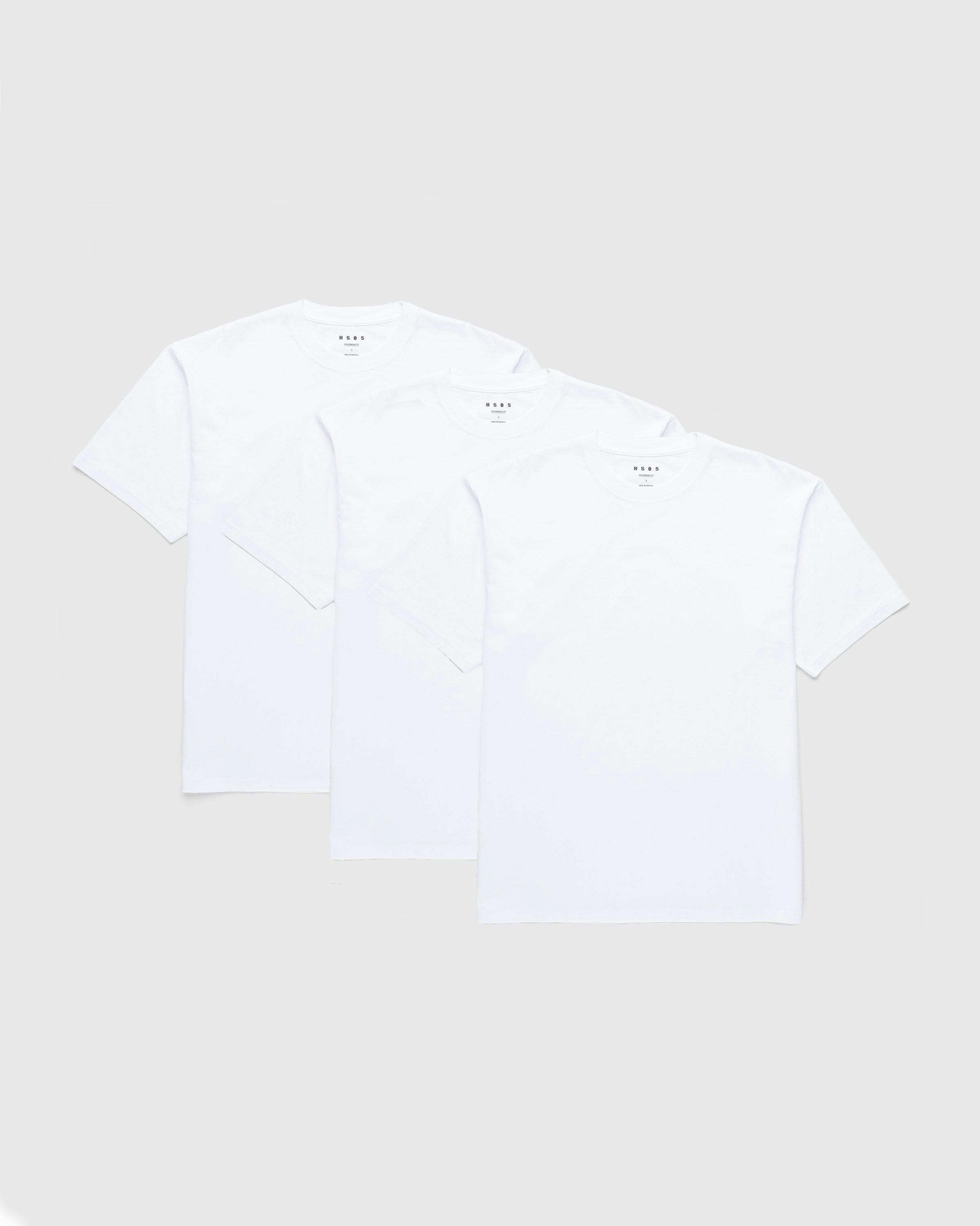 Highsnobiety HS05 - 3 Pack T-Shirts White - Clothing - White - Image 1