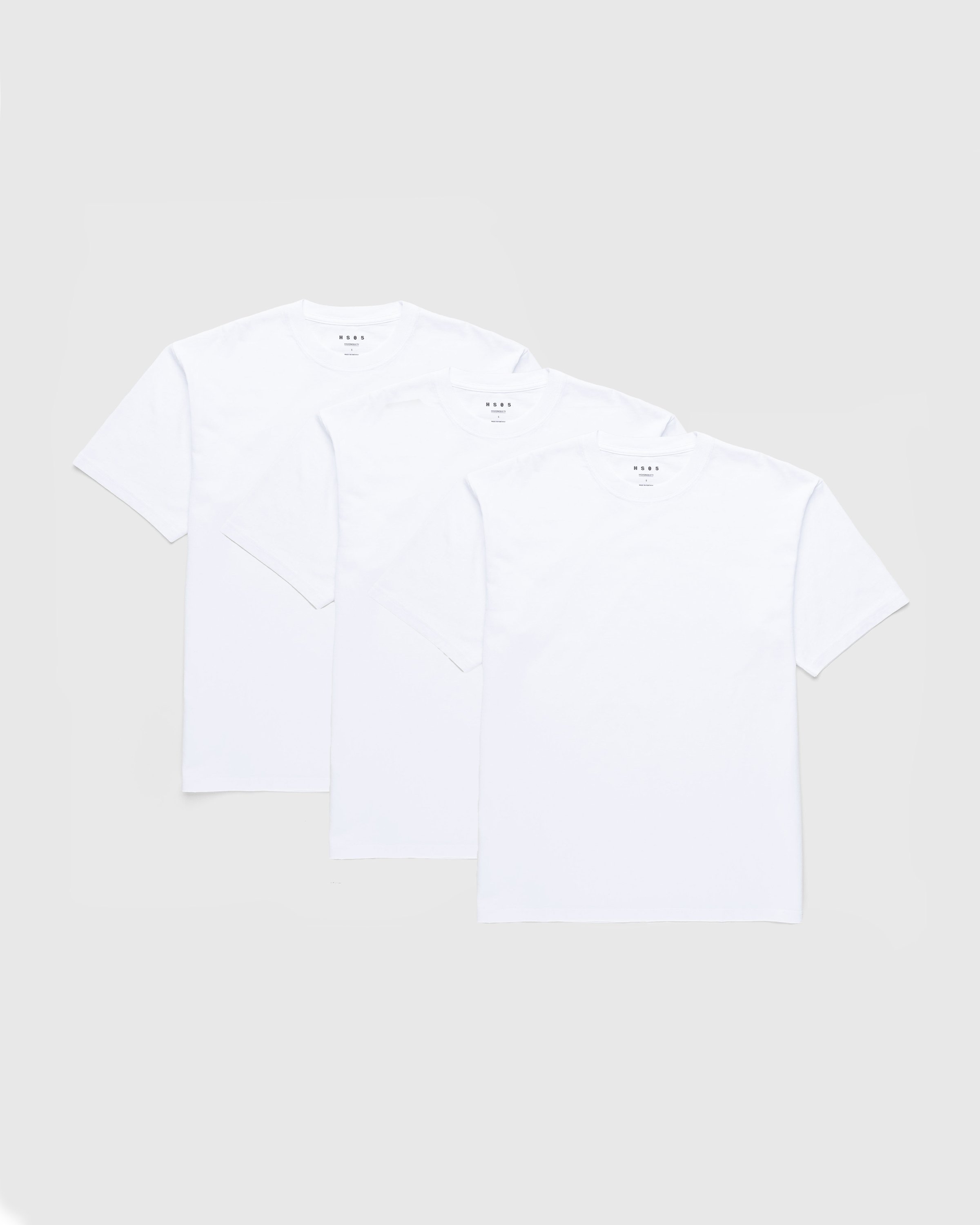 Highsnobiety HS05 - 3 Pack T-Shirts White - Clothing - White - Image 1