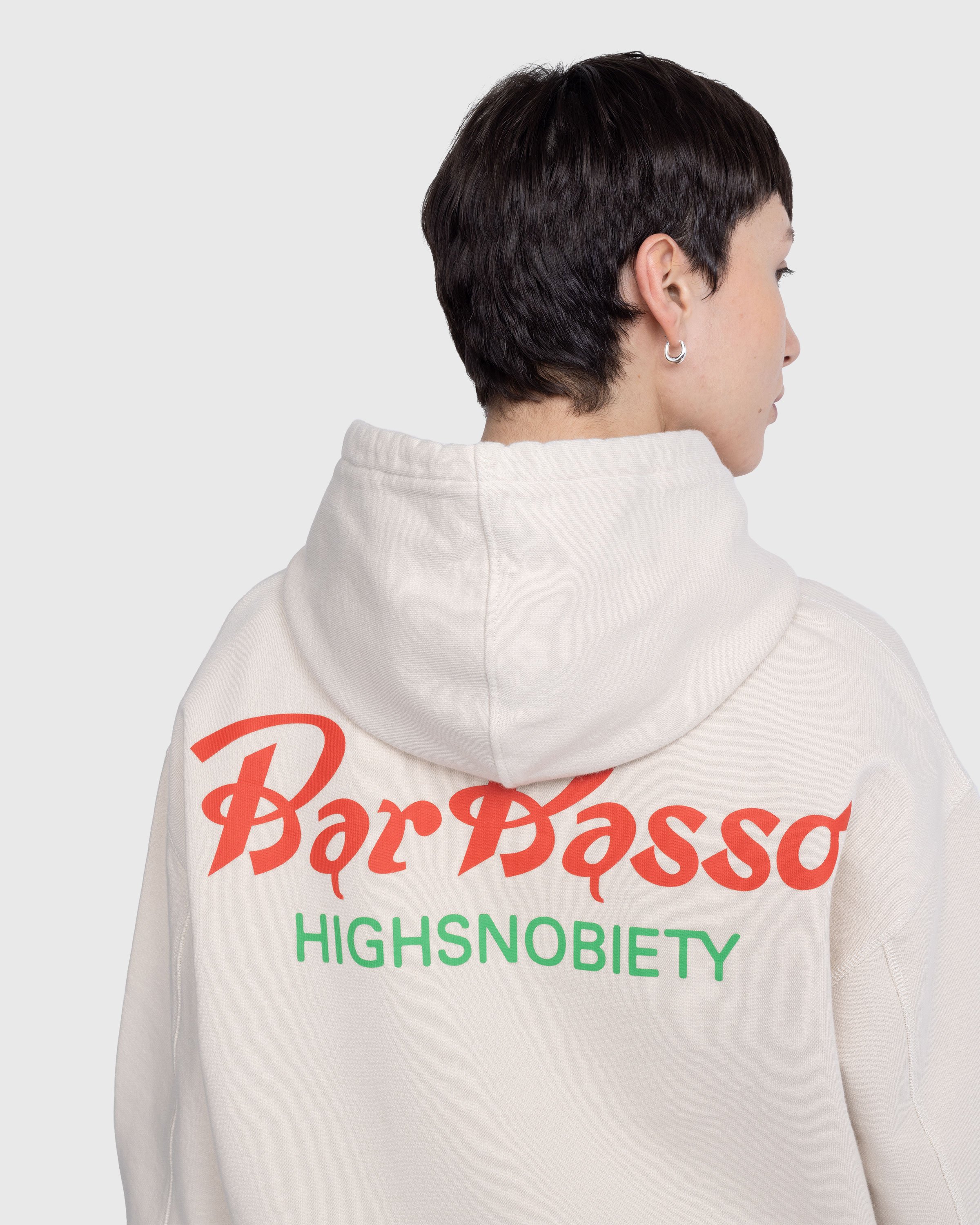 Bar Basso x Highsnobiety - Logo Hoodie Eggshell - Clothing - Beige - Image 7