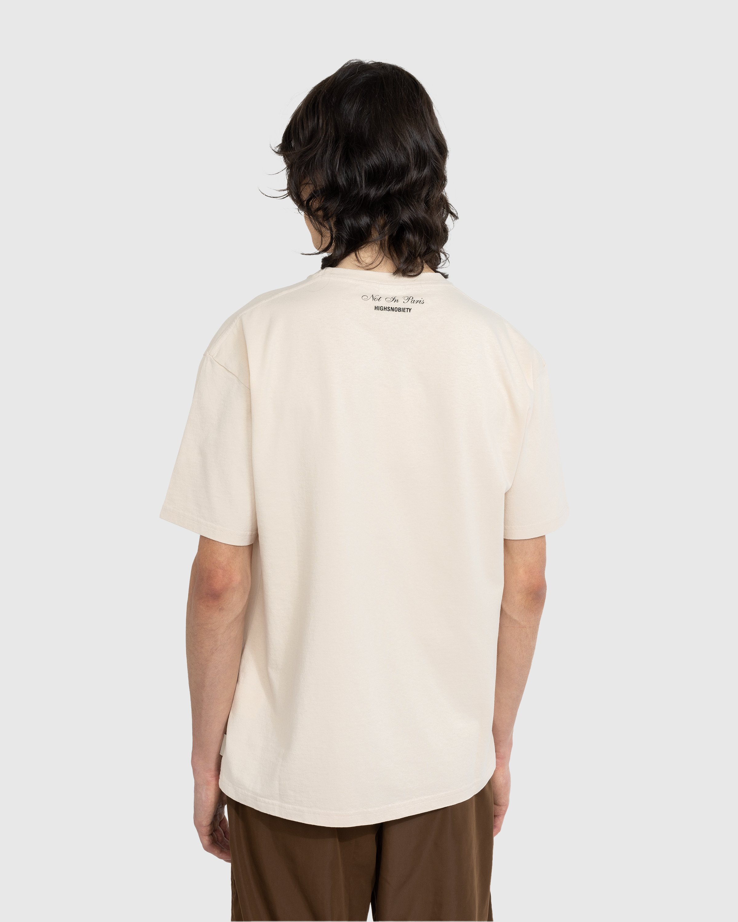 Highsnobiety - Not in Paris 5 T-Shirt Eggshell - Clothing - Beige - Image 3