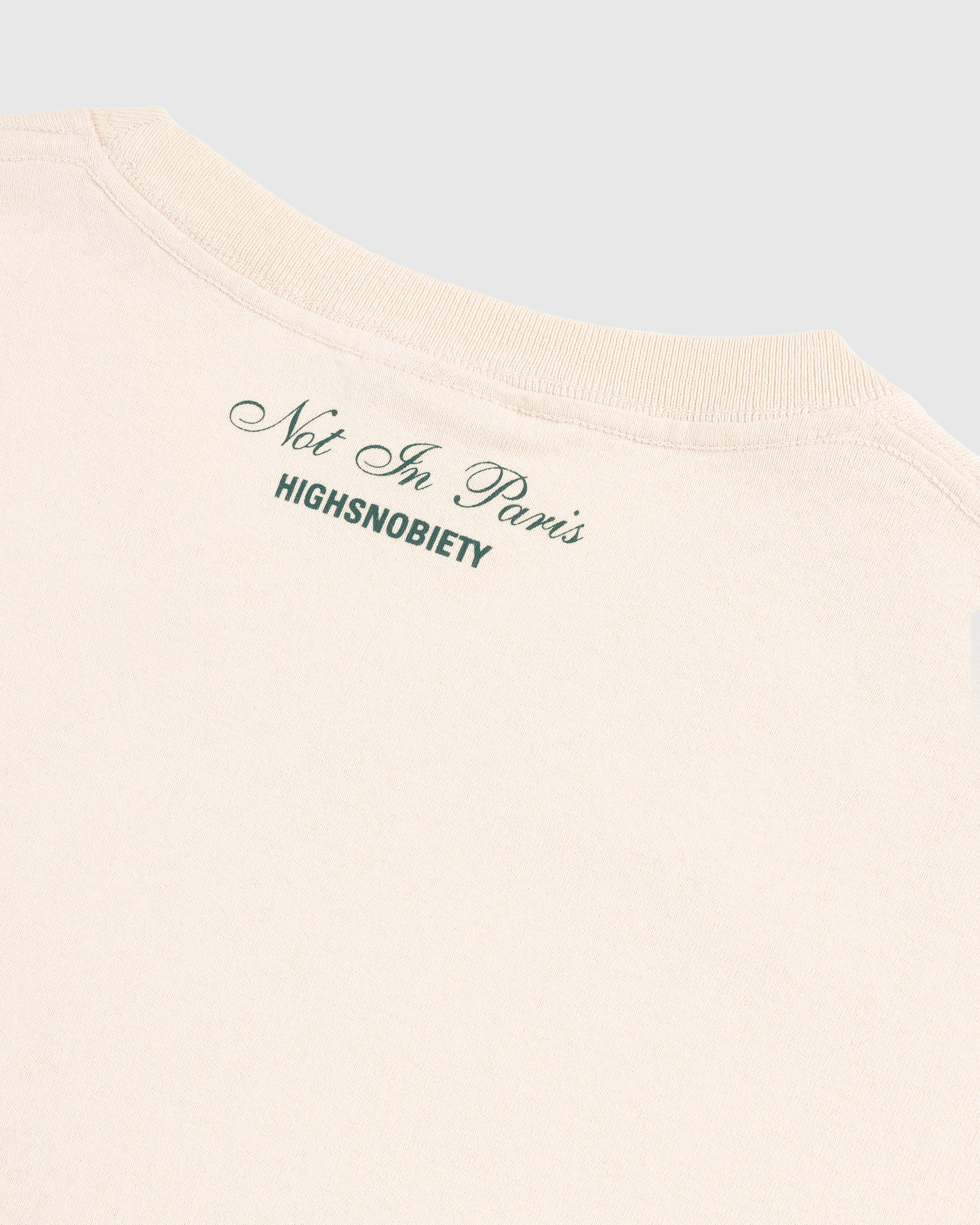 Highsnobiety - Not in Paris 5 T-Shirt Eggshell - Clothing - Beige - Image 7