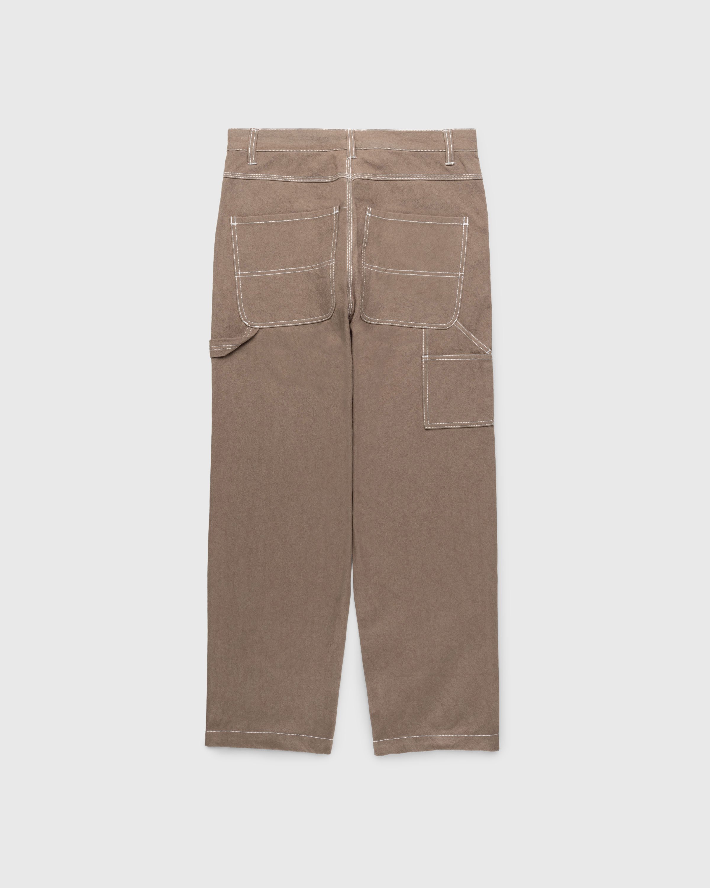 Highsnobiety HS05 - Sun Dried Canvas Carpenter Pants Brown - Clothing - Brown - Image 2