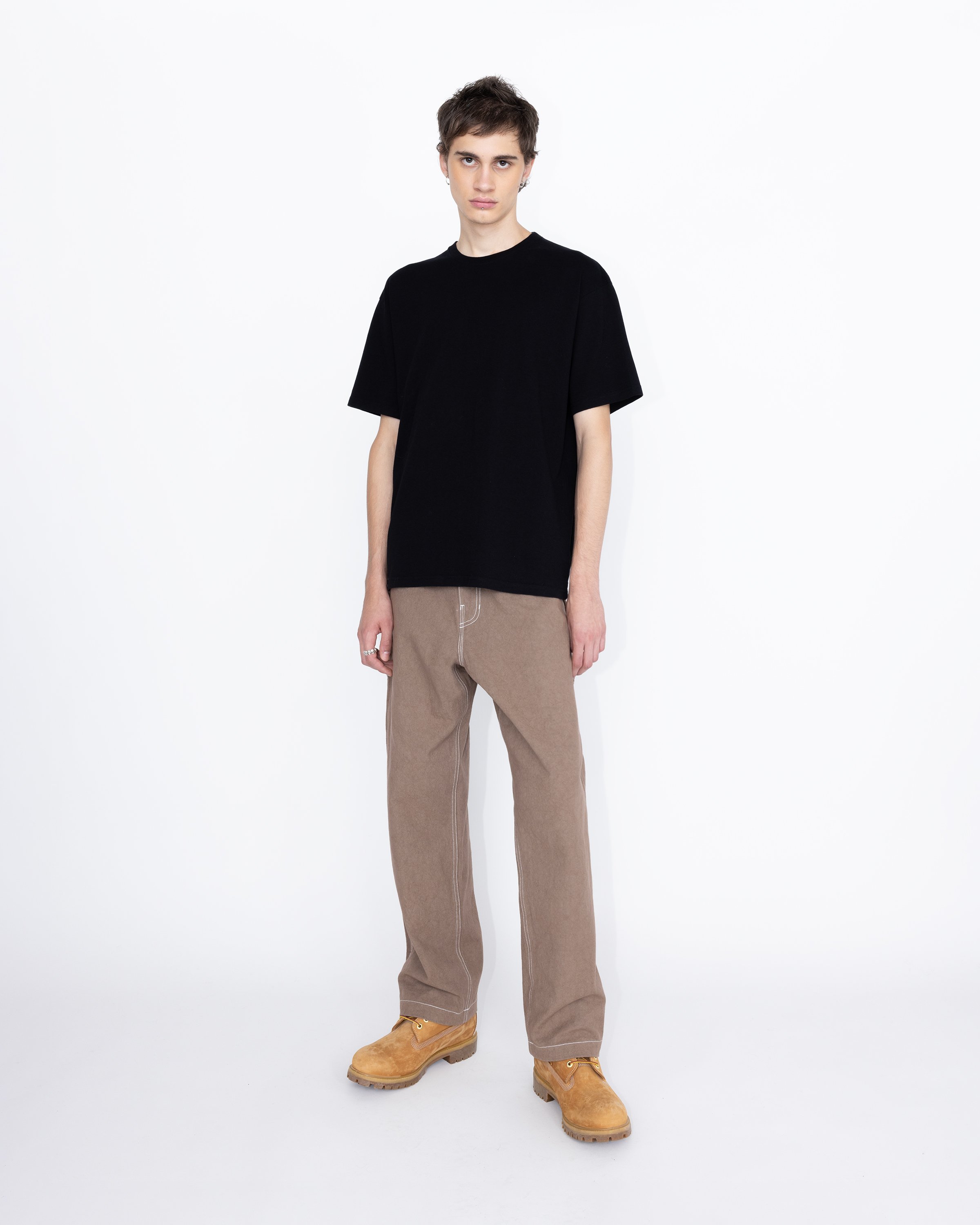 Highsnobiety HS05 - Sun Dried Canvas Carpenter Pants Brown - Clothing - Brown - Image 5