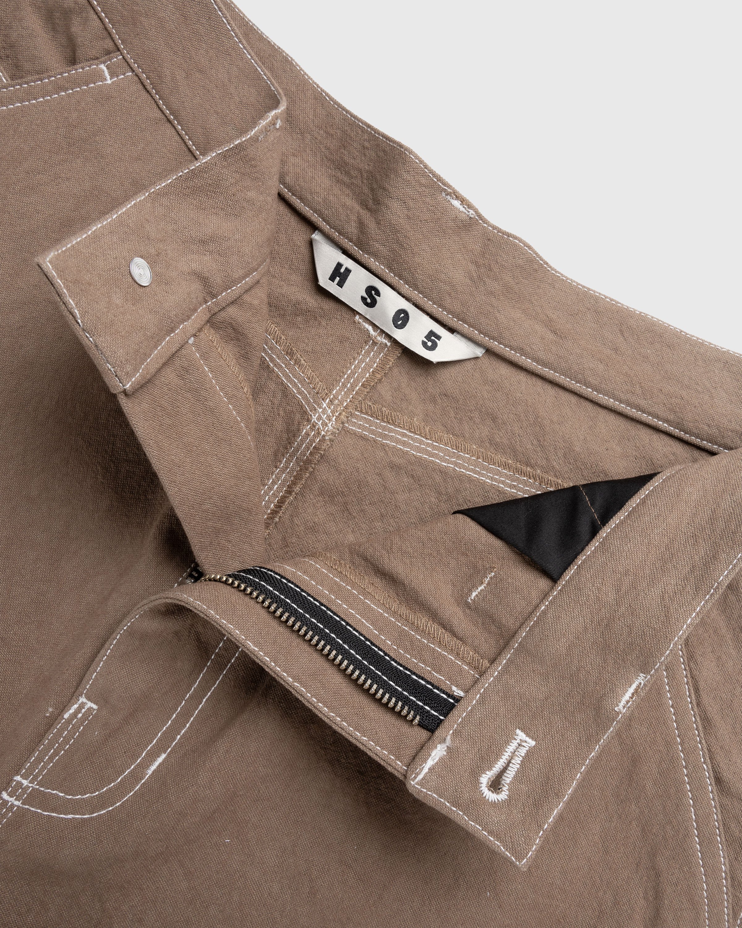 Highsnobiety HS05 - Sun Dried Canvas Carpenter Pants Brown - Clothing - Brown - Image 6