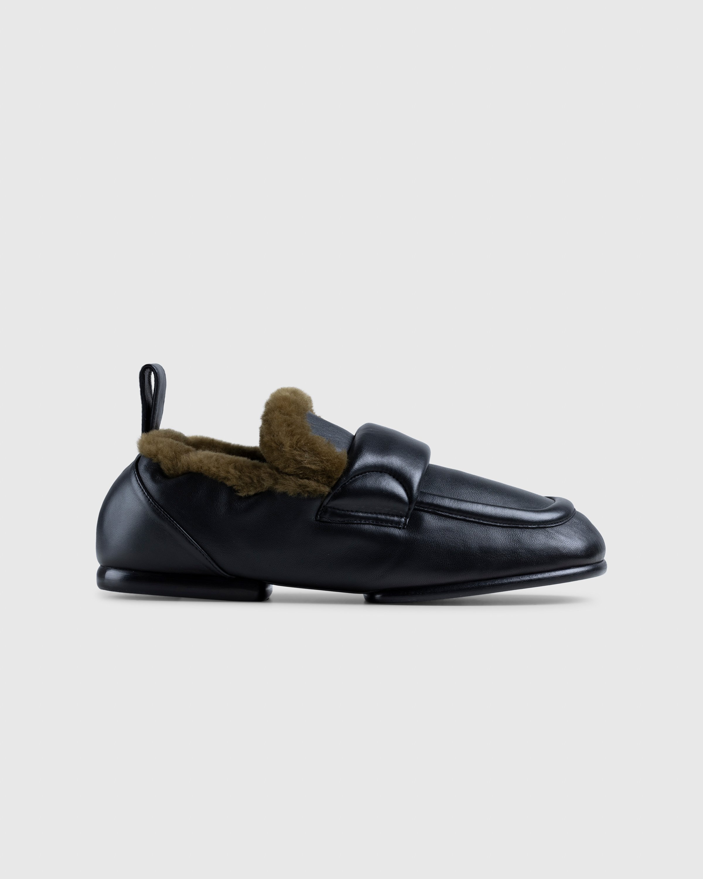 Dries van Noten - Padded Faux Fur Loafers Black - Footwear - Black - Image 1
