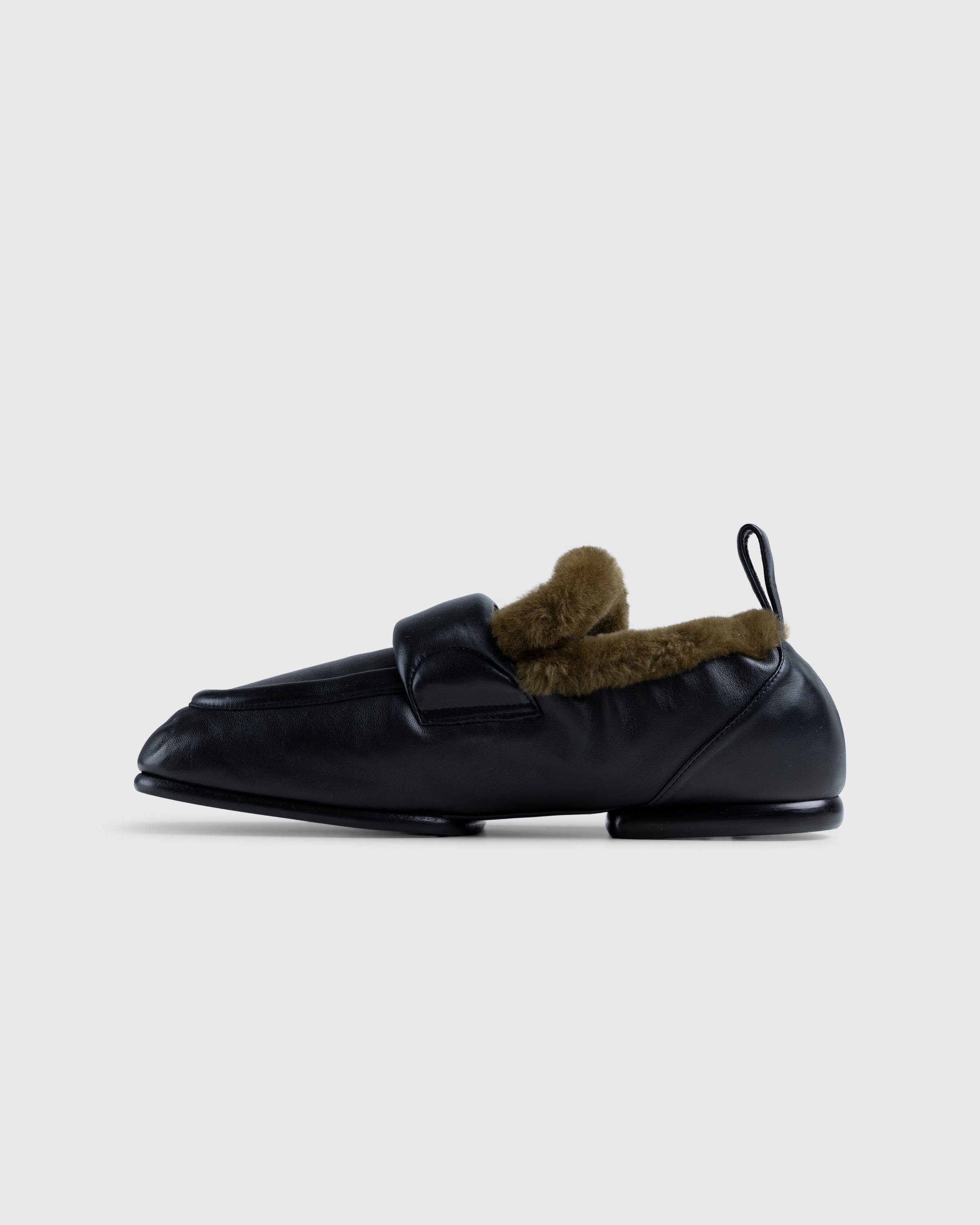 Dries van Noten - Padded Faux Fur Loafers Black - Footwear - Black - Image 2