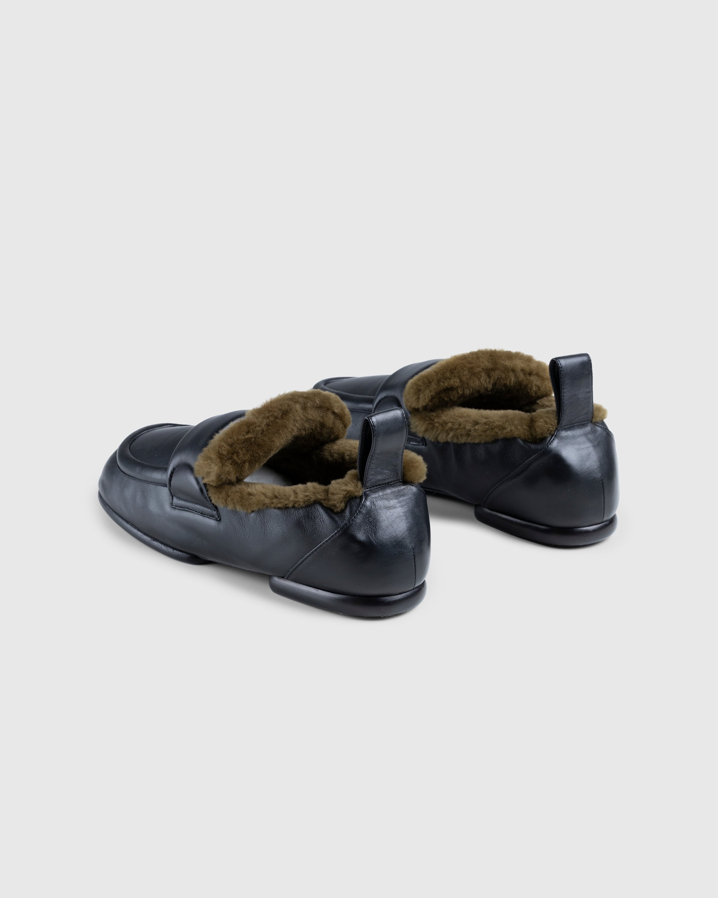 Dries van Noten - Padded Faux Fur Loafers Black - Footwear - Black - Image 4
