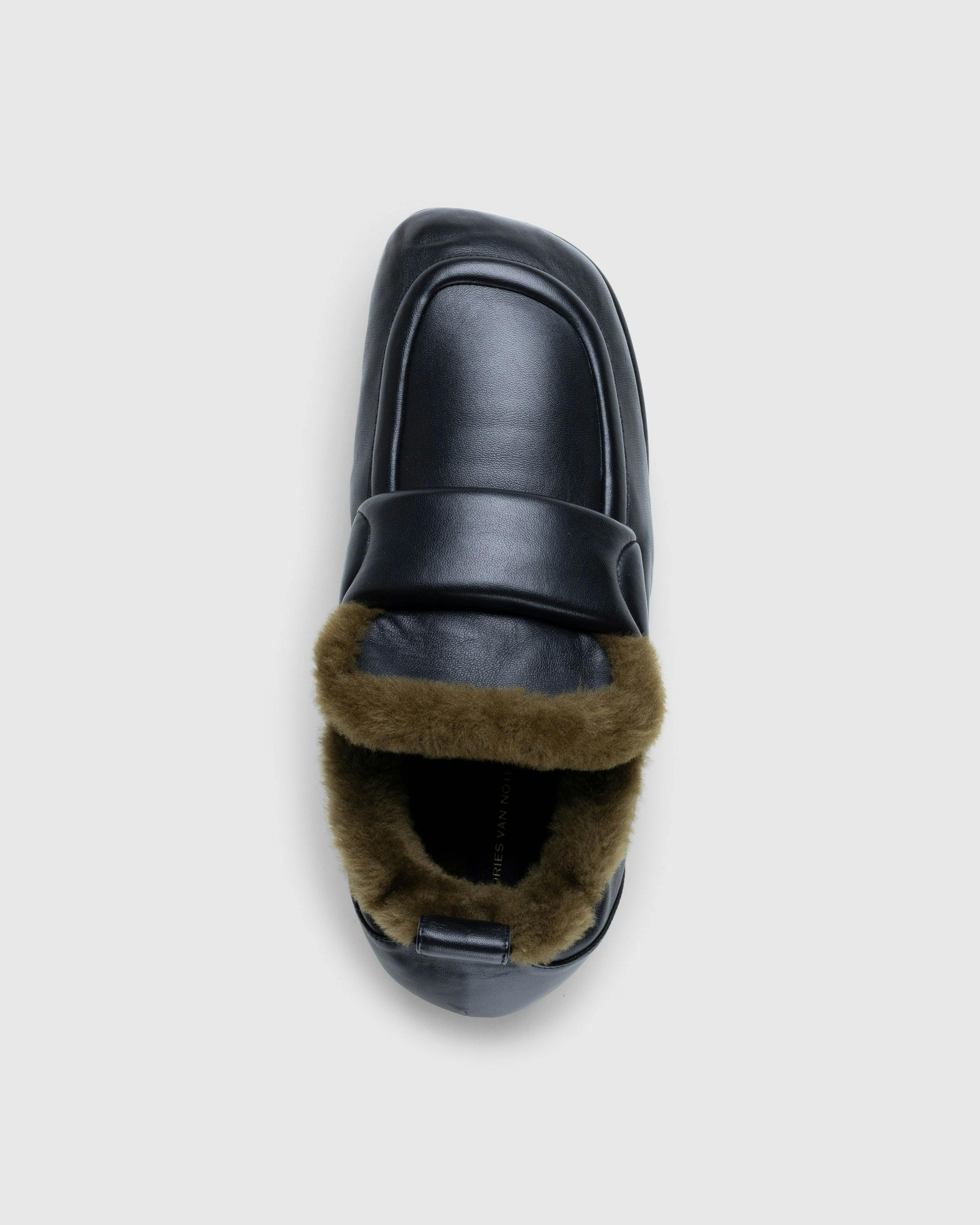 Dries van Noten – Padded Faux Fur Loafers Black