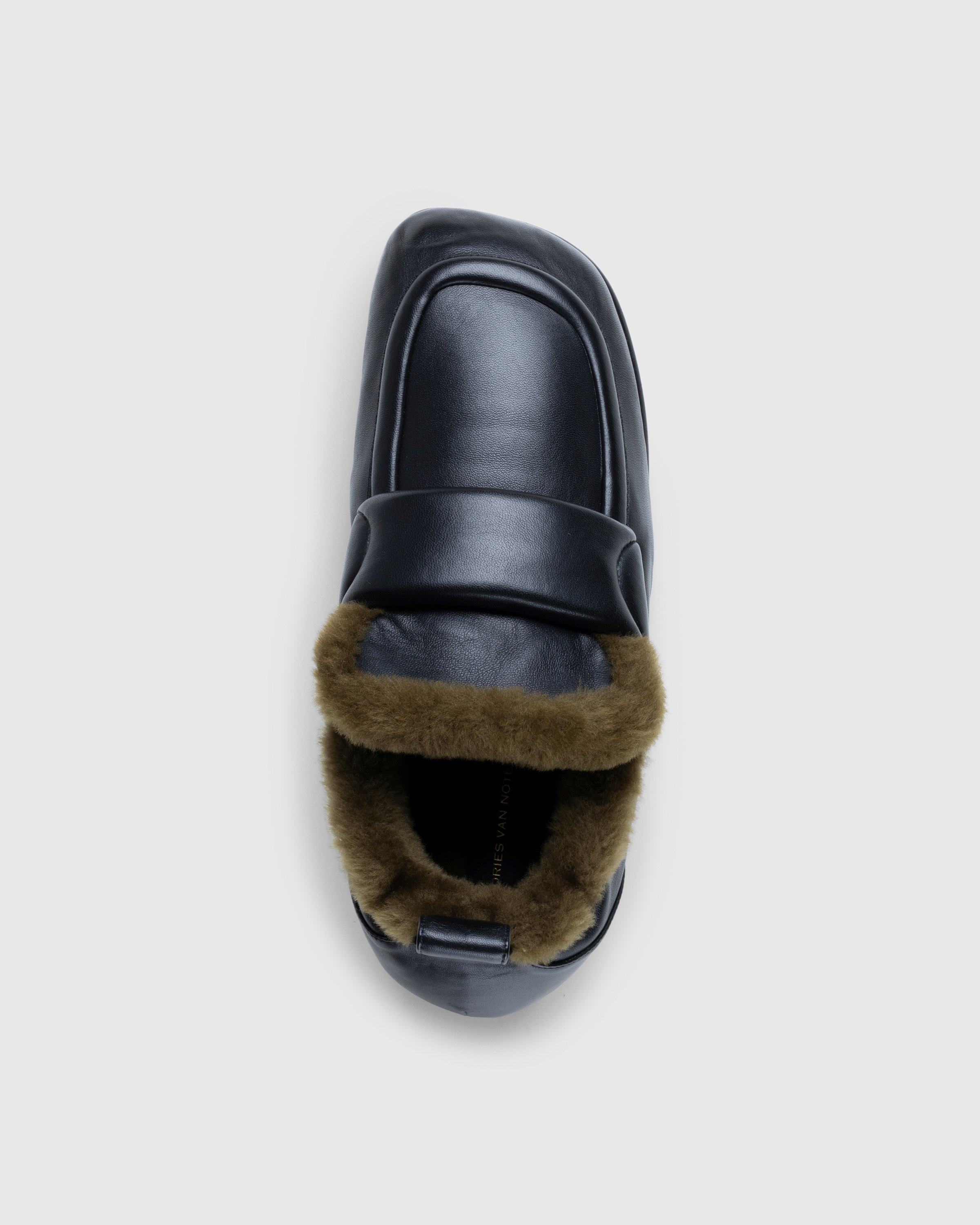 Dries van Noten - Padded Faux Fur Loafers Black - Footwear - Black - Image 5