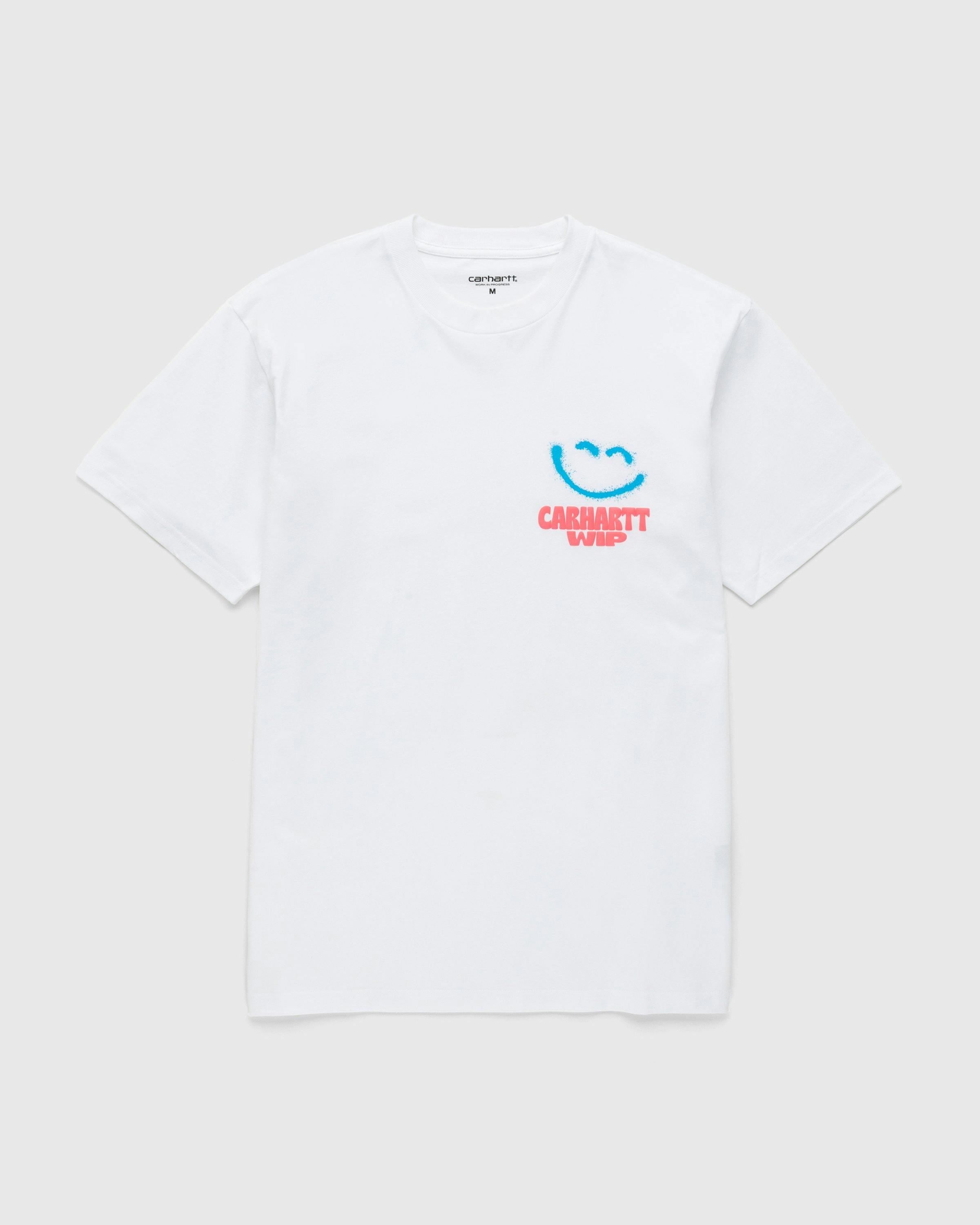 Carhartt WIP - Happy Script T-Shirt White - Clothing - White - Image 1