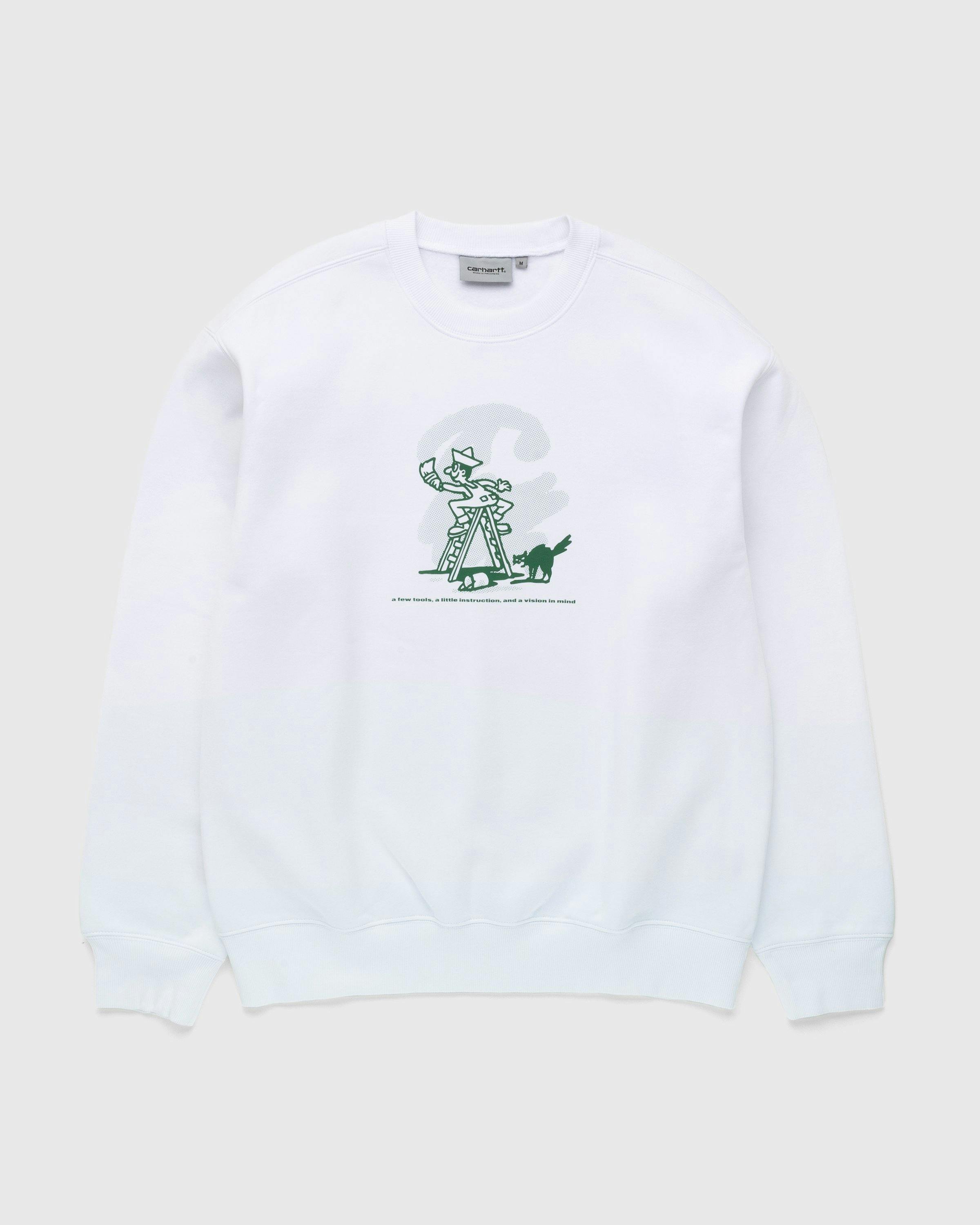 Carhartt WIP - Lucky Painter Sweatshirt White - Clothing - White - Image 1