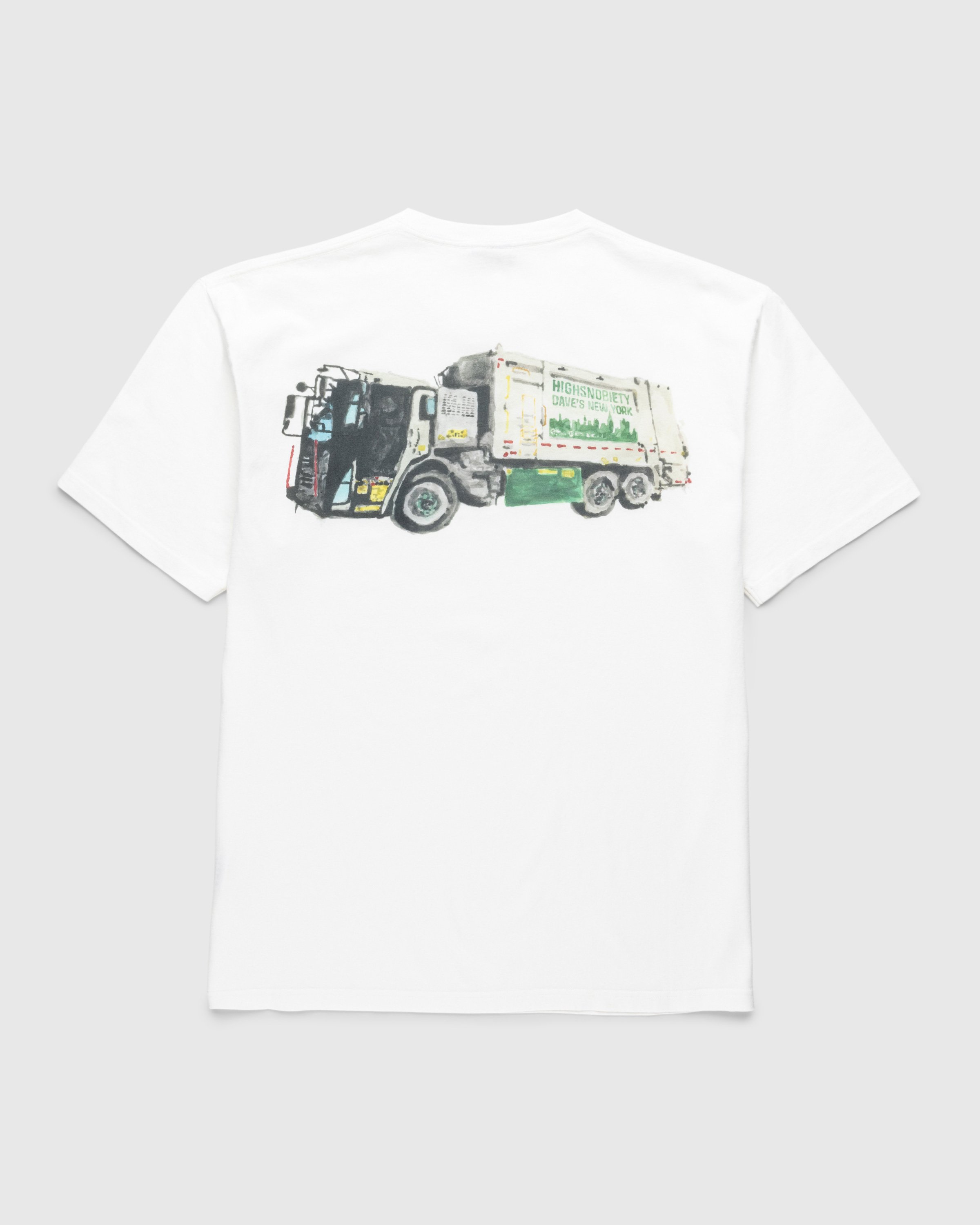 Dave's New York x Highsnobiety - White "Sanitation Truck" T-Shirt - Clothing - White - Image 1