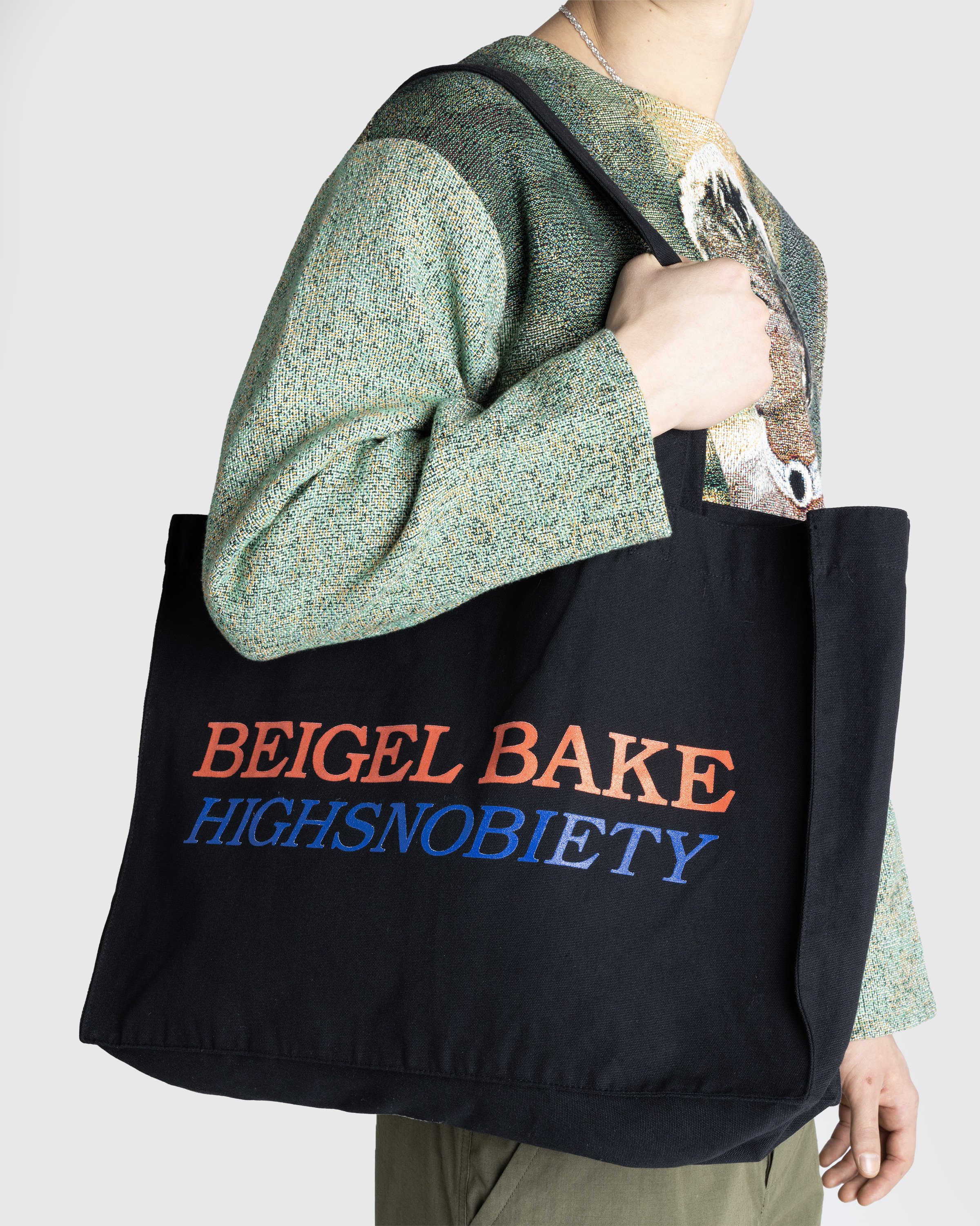 Beigel Bake x Highsnobiety - Beigel Bake Black Tote - Accessories - Black - Image 3