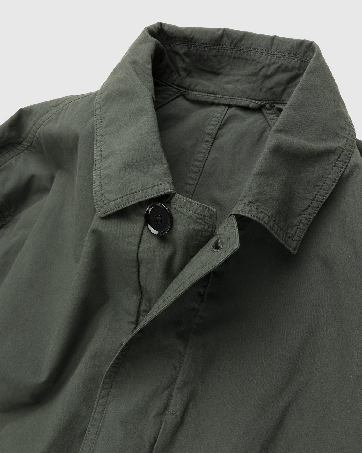 Lemaire - Water Repellent Storm Flap Coat Deep Forest - Clothing - Green - Image 4