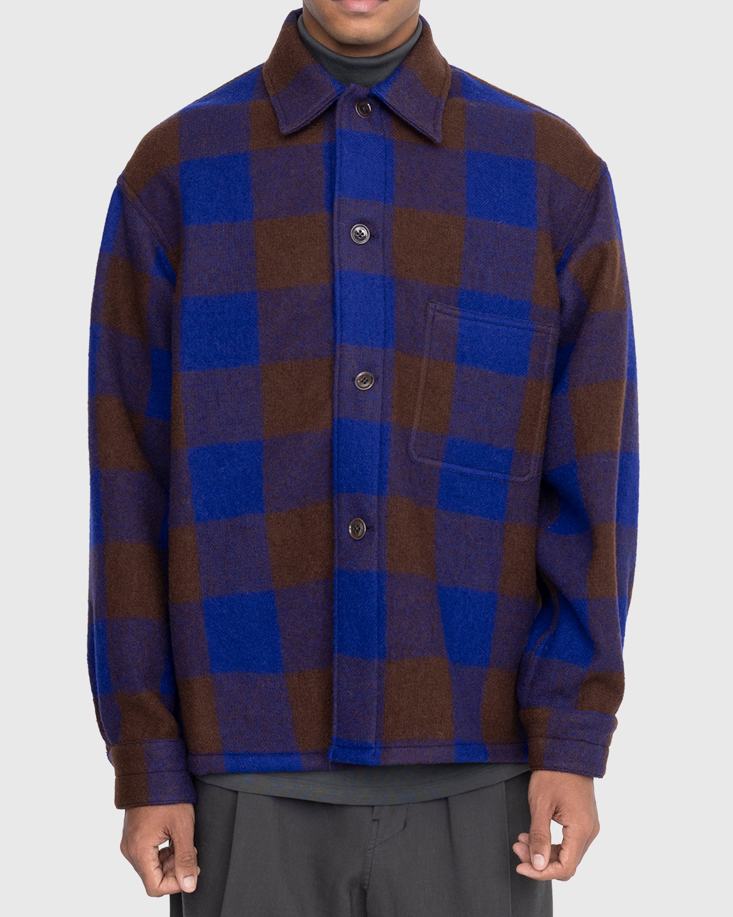 Lemaire - Pyjama Shirt Brown/Blue - Clothing - Black - Image 5