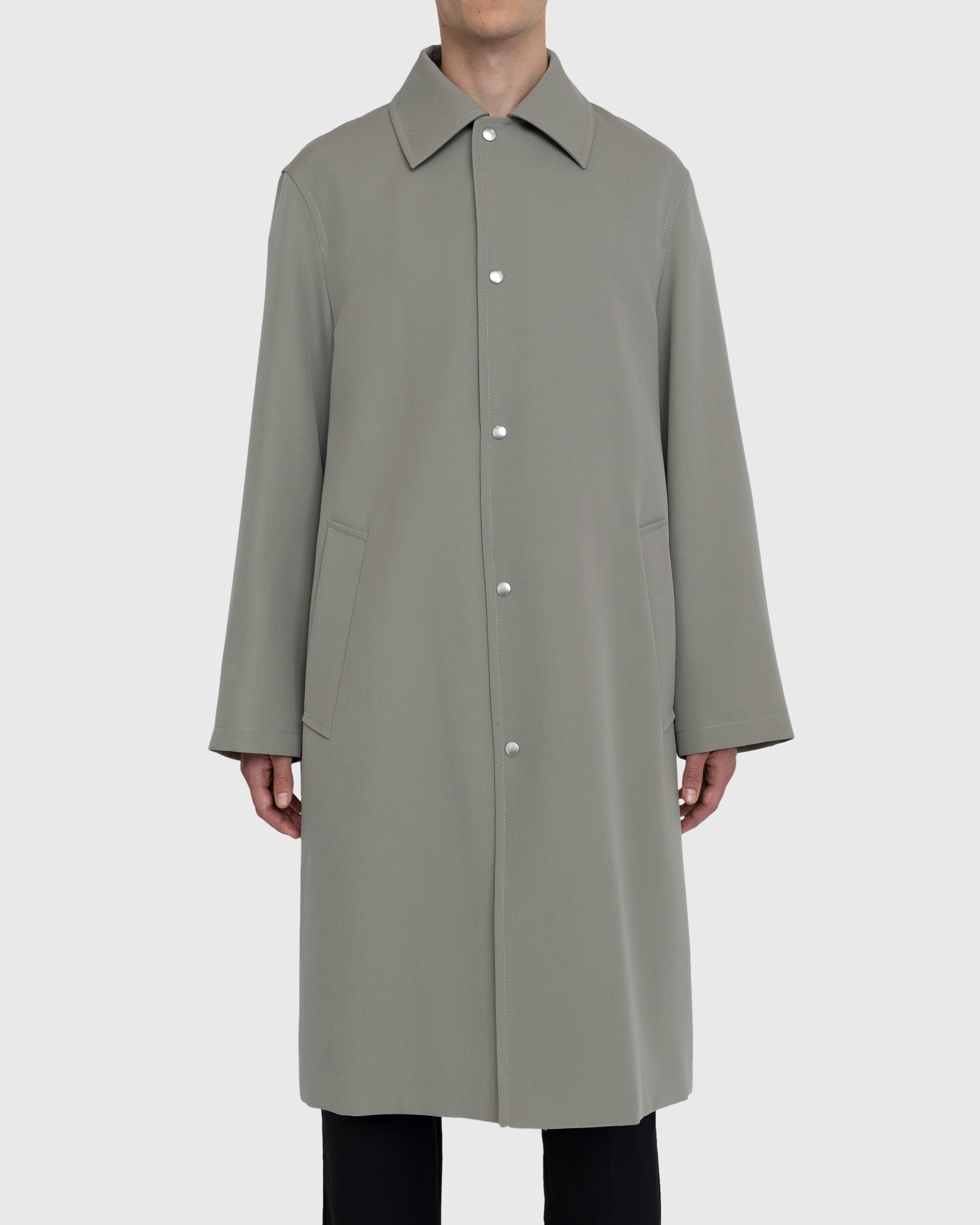 Jil Sander - Wool Coat Green - Clothing - Grey - Image 2