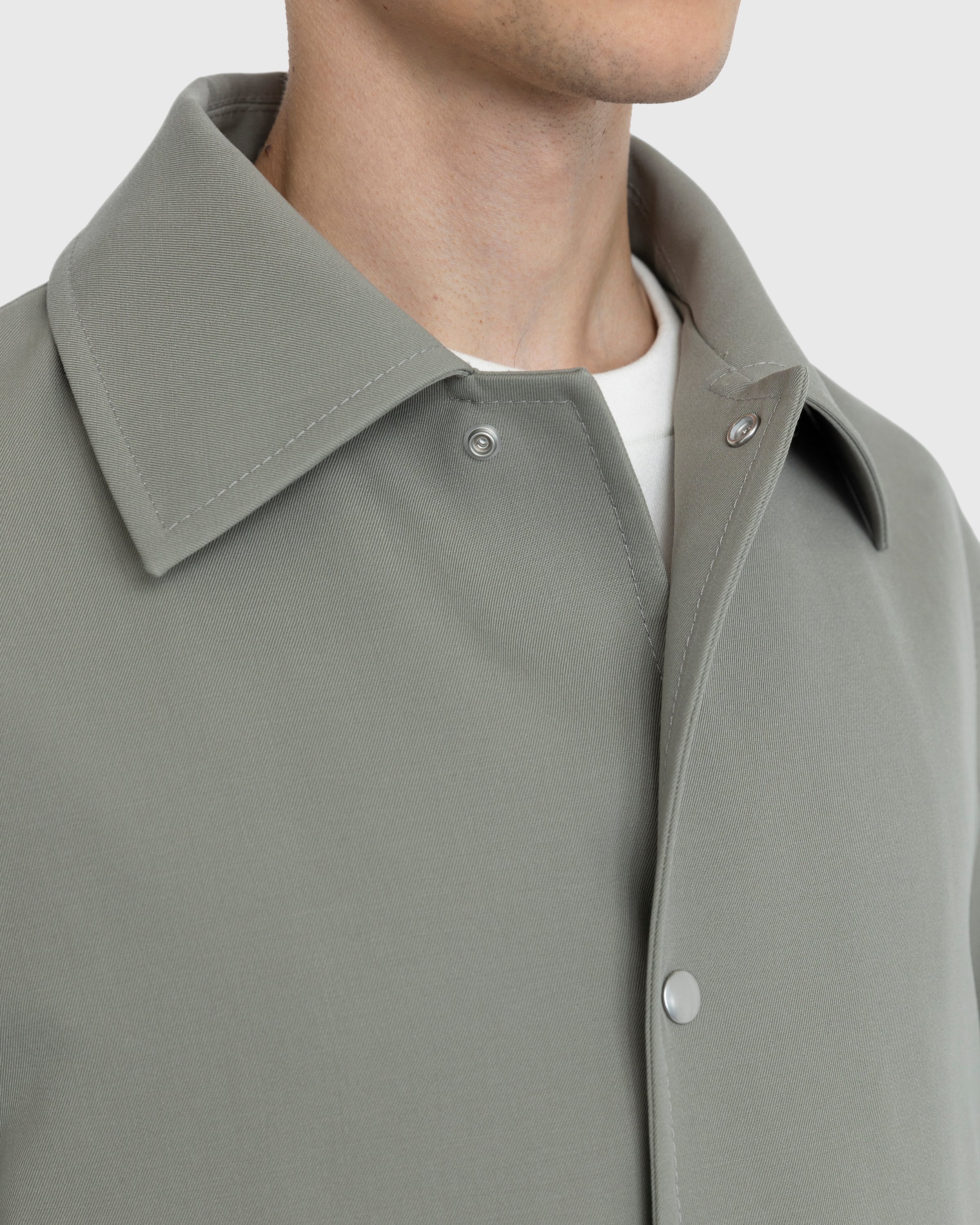 Jil Sander - Wool Coat Green - Clothing - Grey - Image 8