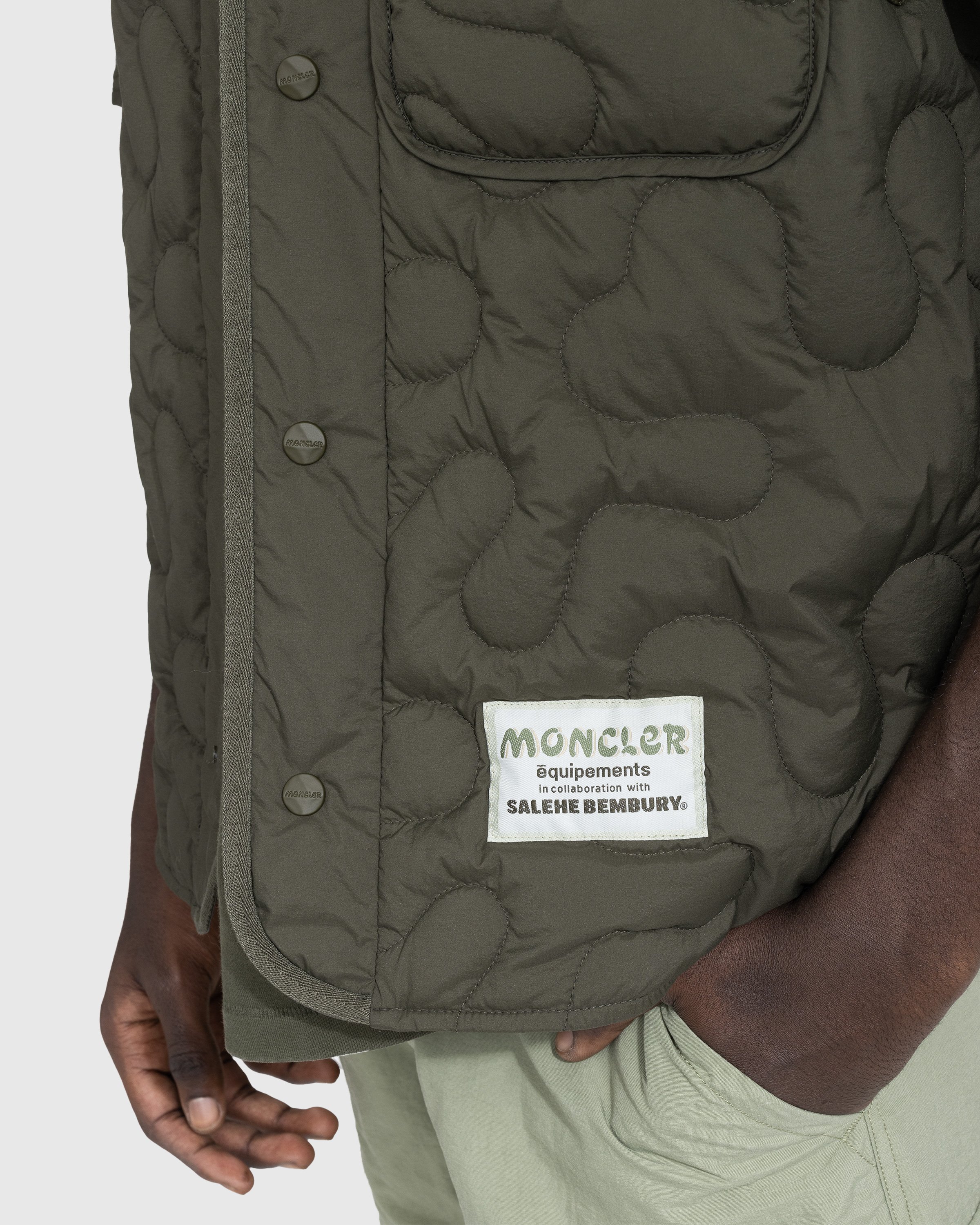 Moncler x Salehe Bembury - Padded Shirt Green - Clothing - Green - Image 4