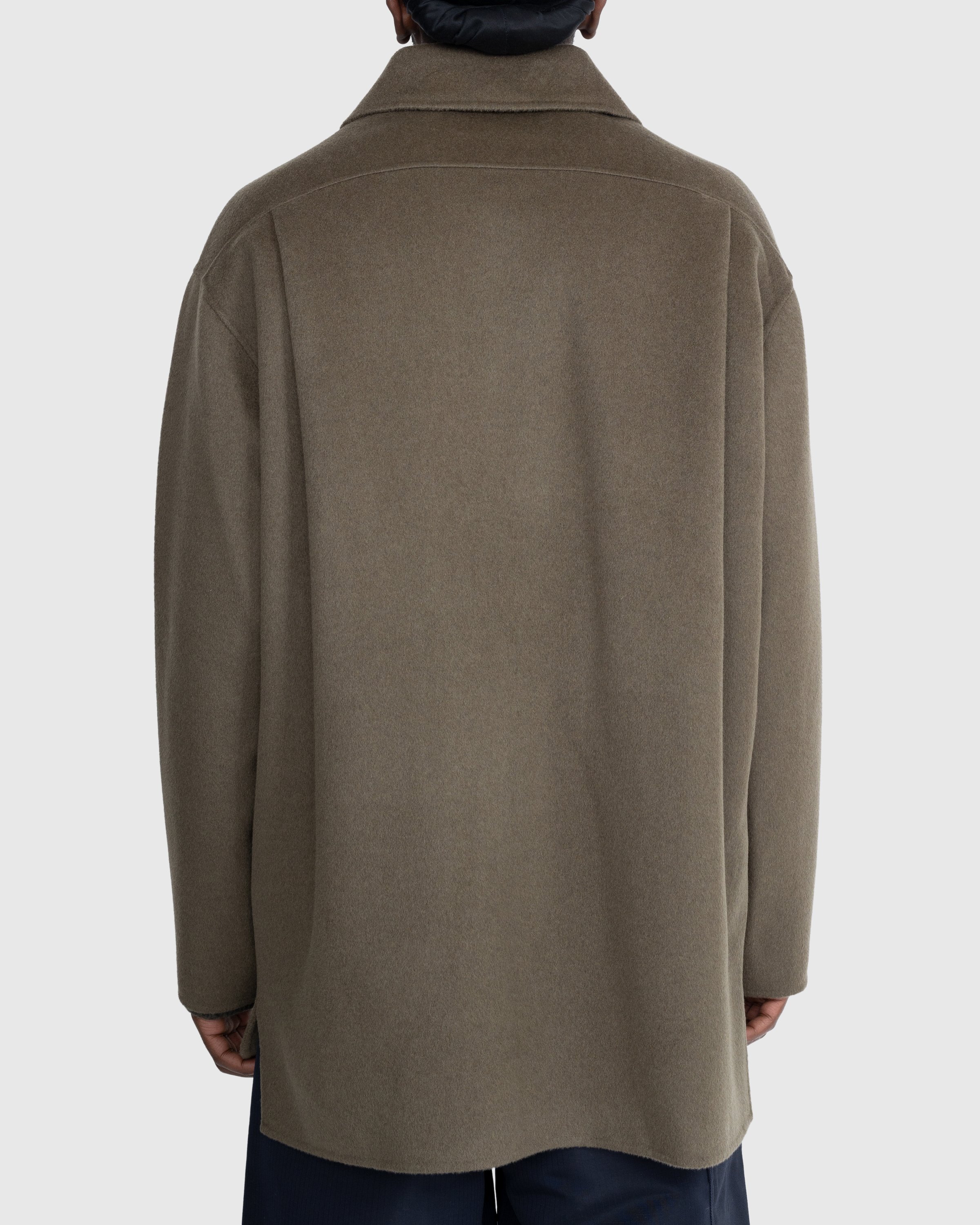 Acne Studios - Wool Shirt Jacket Green - Clothing - Brown - Image 3