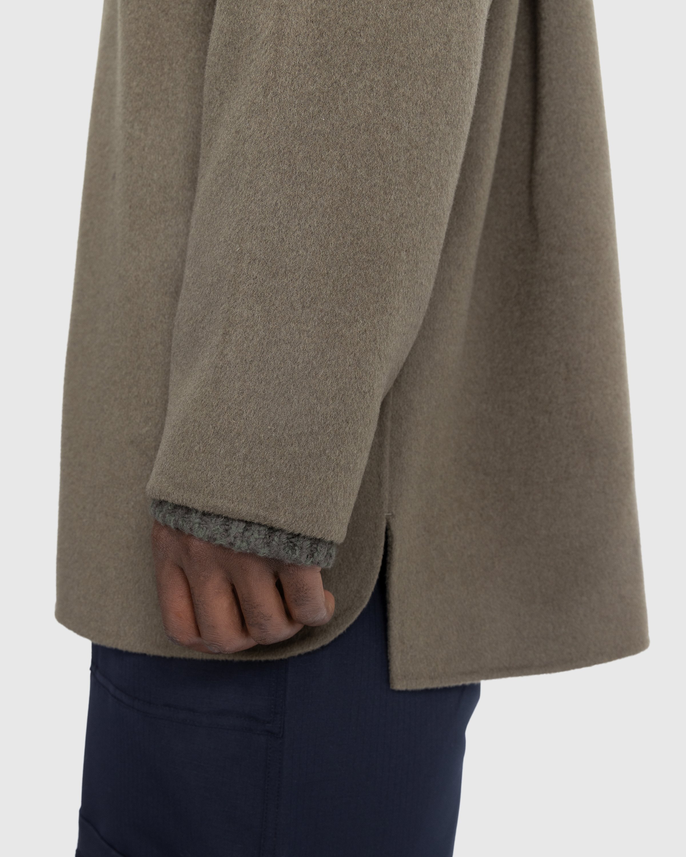 Acne Studios - Wool Shirt Jacket Green - Clothing - Brown - Image 5