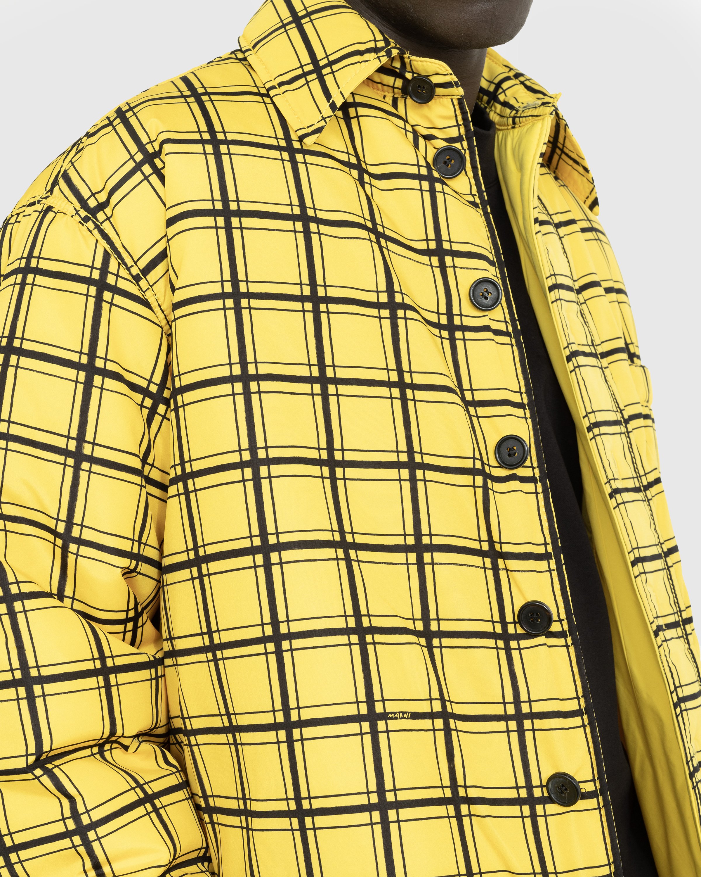 Marni - Big Check Shirt Jacket Maize - Clothing - Yellow - Image 5
