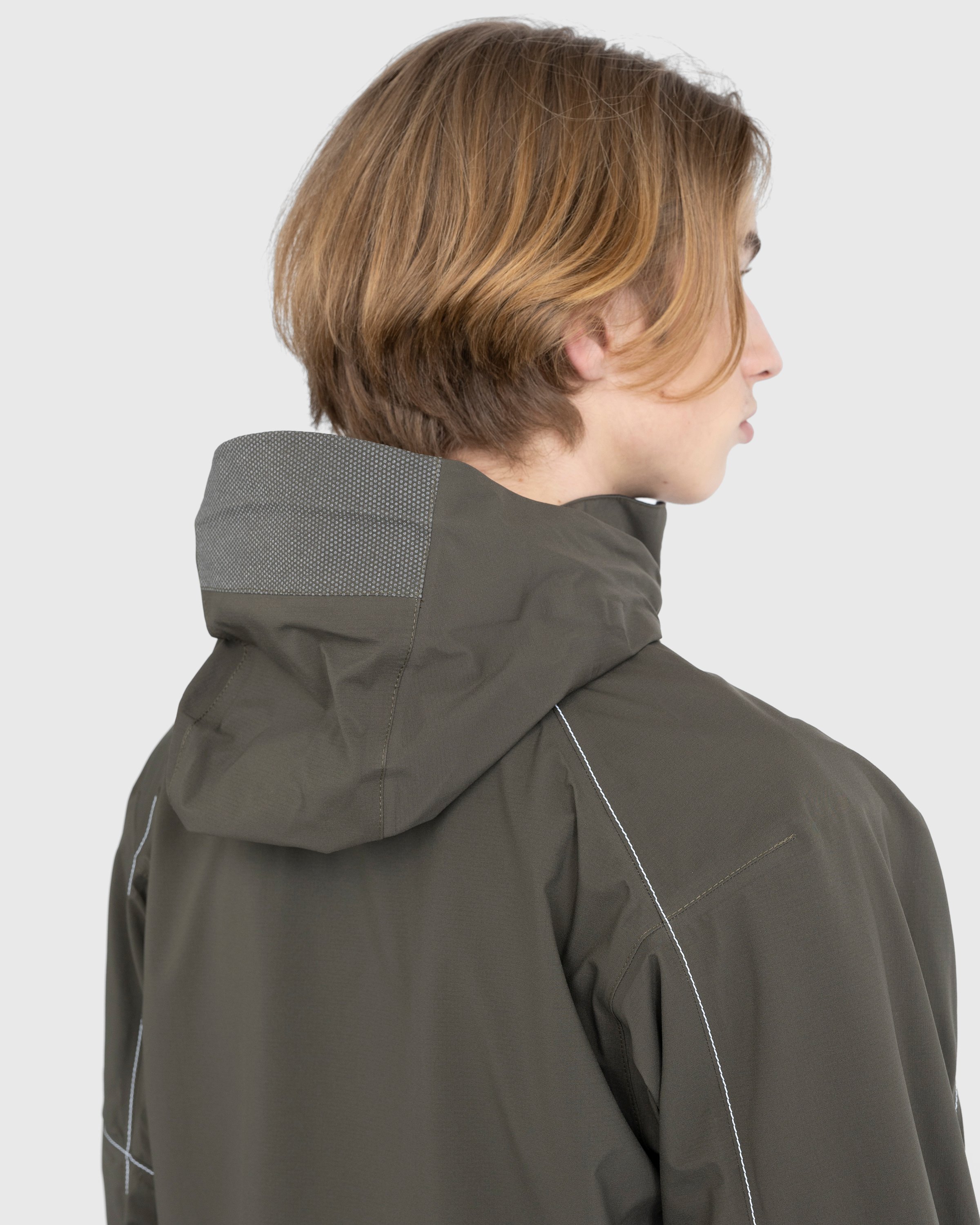 And Wander - Pertex Shield Rain Jacket Khaki - Clothing - Green - Image 6