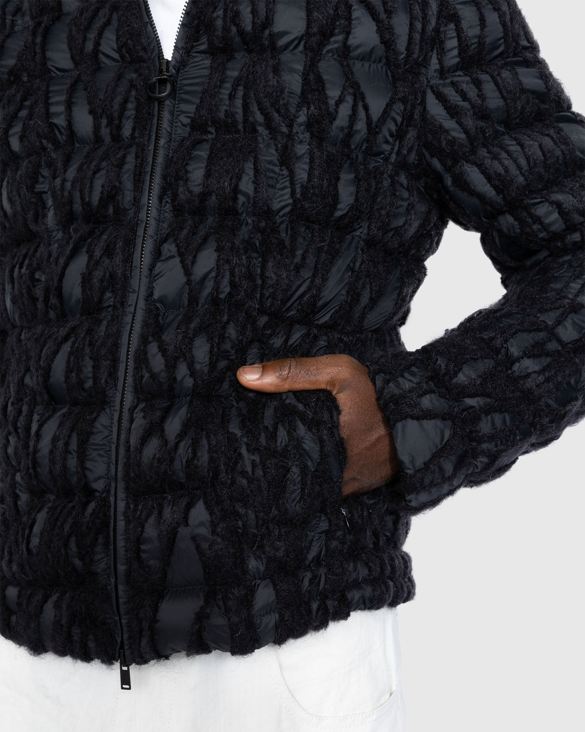 Trussardi - Embroidered Nylon Jacket Black - Clothing - Black - Image 6