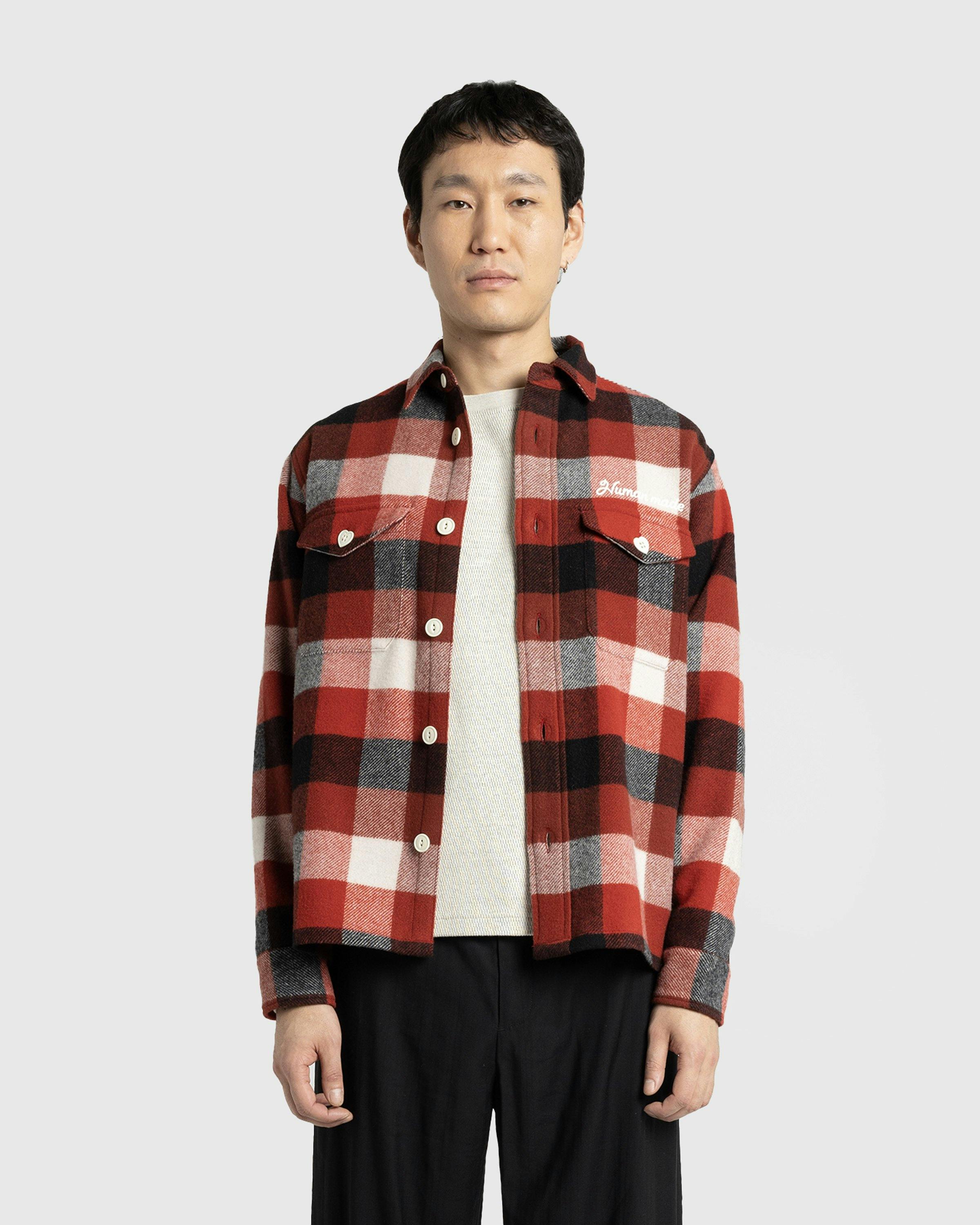 Human Made - WOOL BEAVERBLOCK CHECK SHIRT Red - Clothing - Red - Image 2