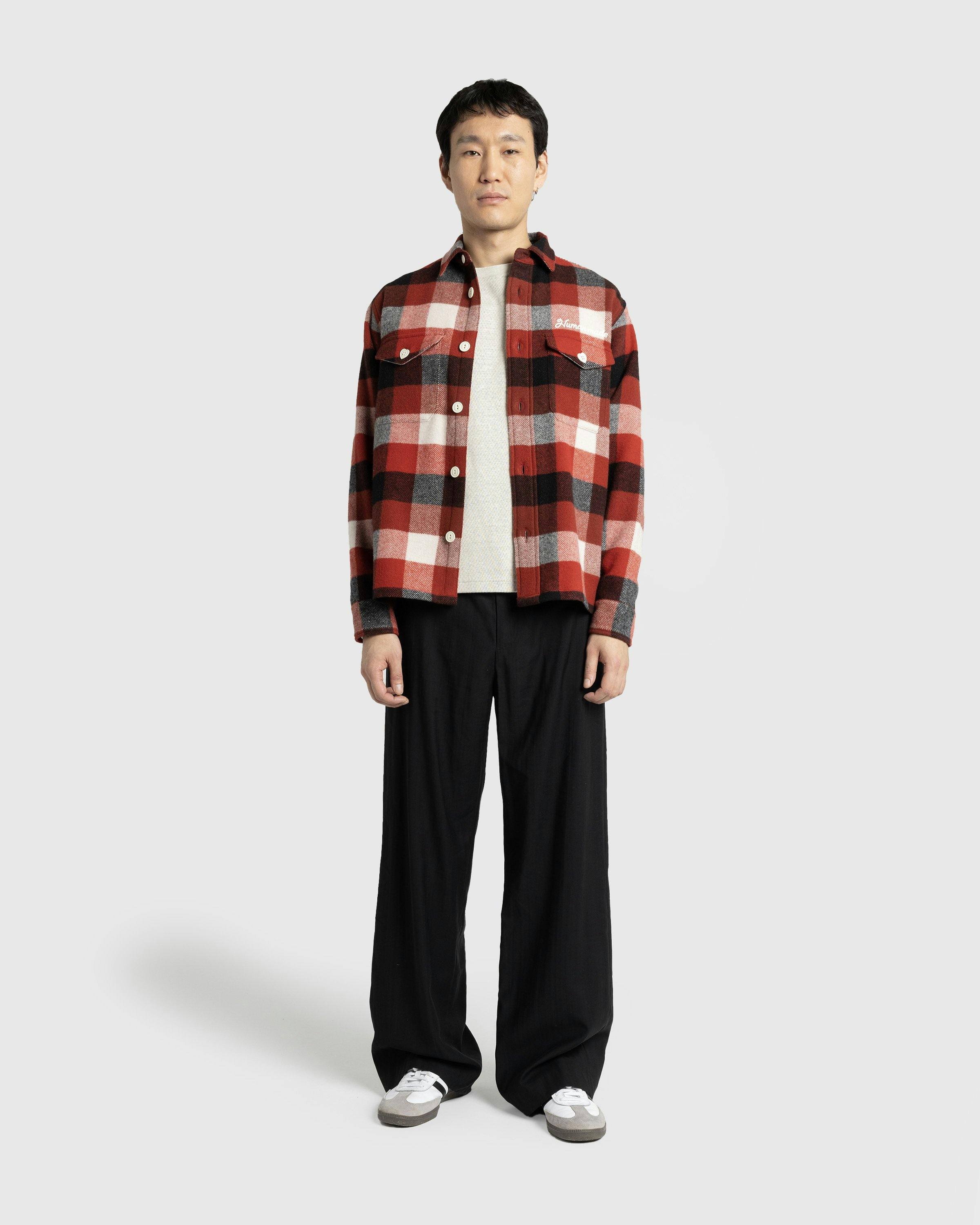 Human Made - WOOL BEAVERBLOCK CHECK SHIRT Red - Clothing - Red - Image 3