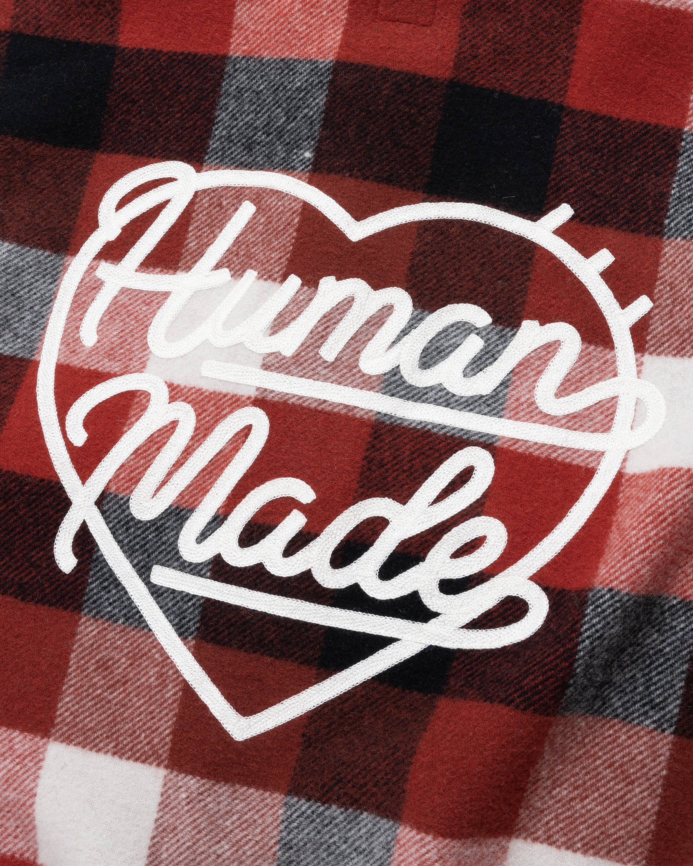 Human Made - WOOL BEAVERBLOCK CHECK SHIRT Red - Clothing - Red - Image 7