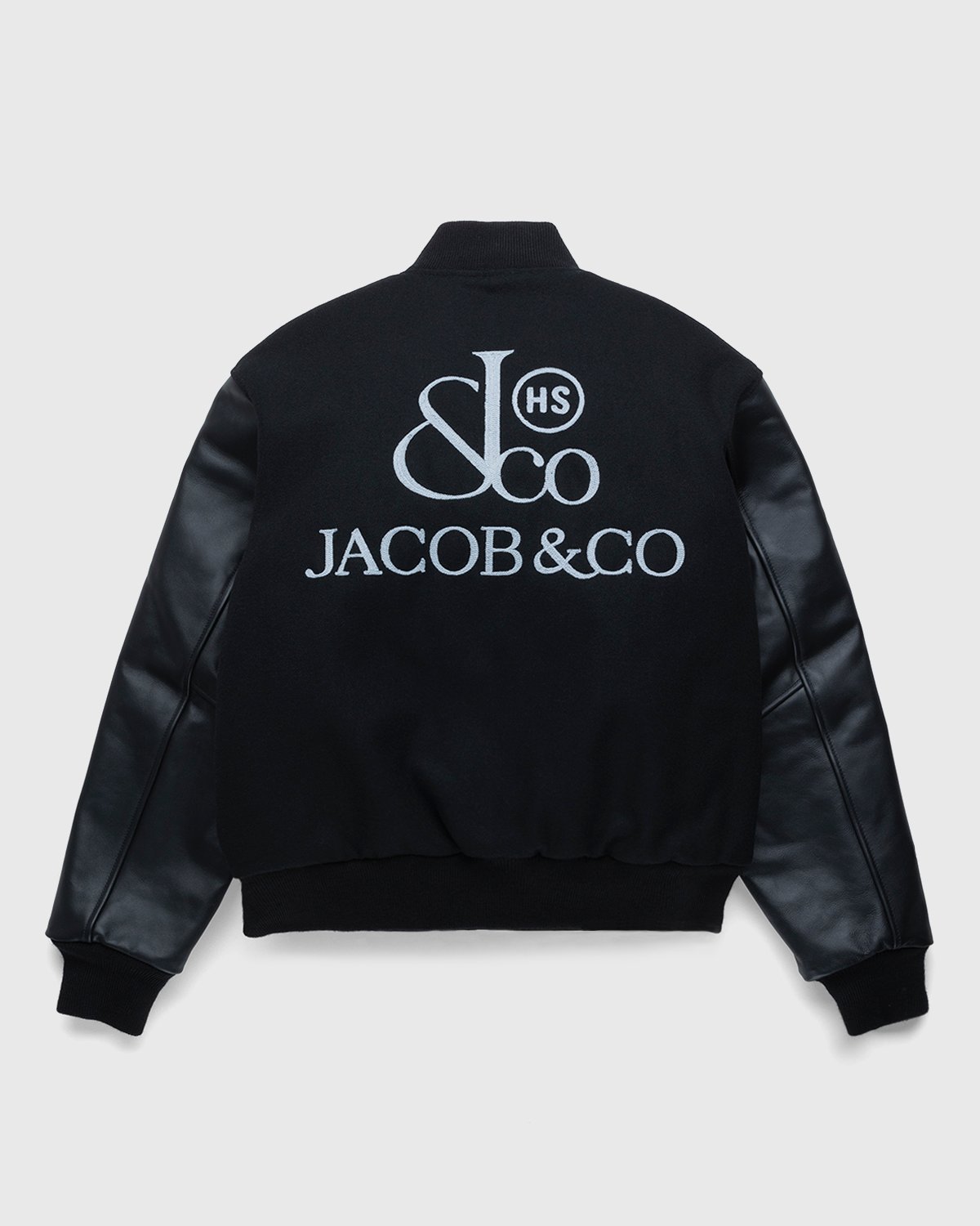 Jacob & Co. x Highsnobiety - Logo Varsity Jacket Black - Clothing - Black - Image 2