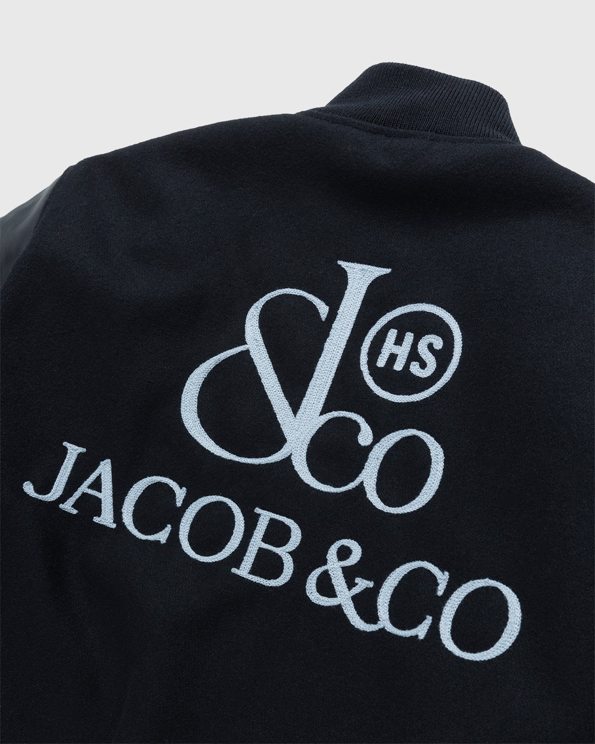 Jacob & Co. x Highsnobiety - Logo Varsity Jacket Black - Clothing - Black - Image 7