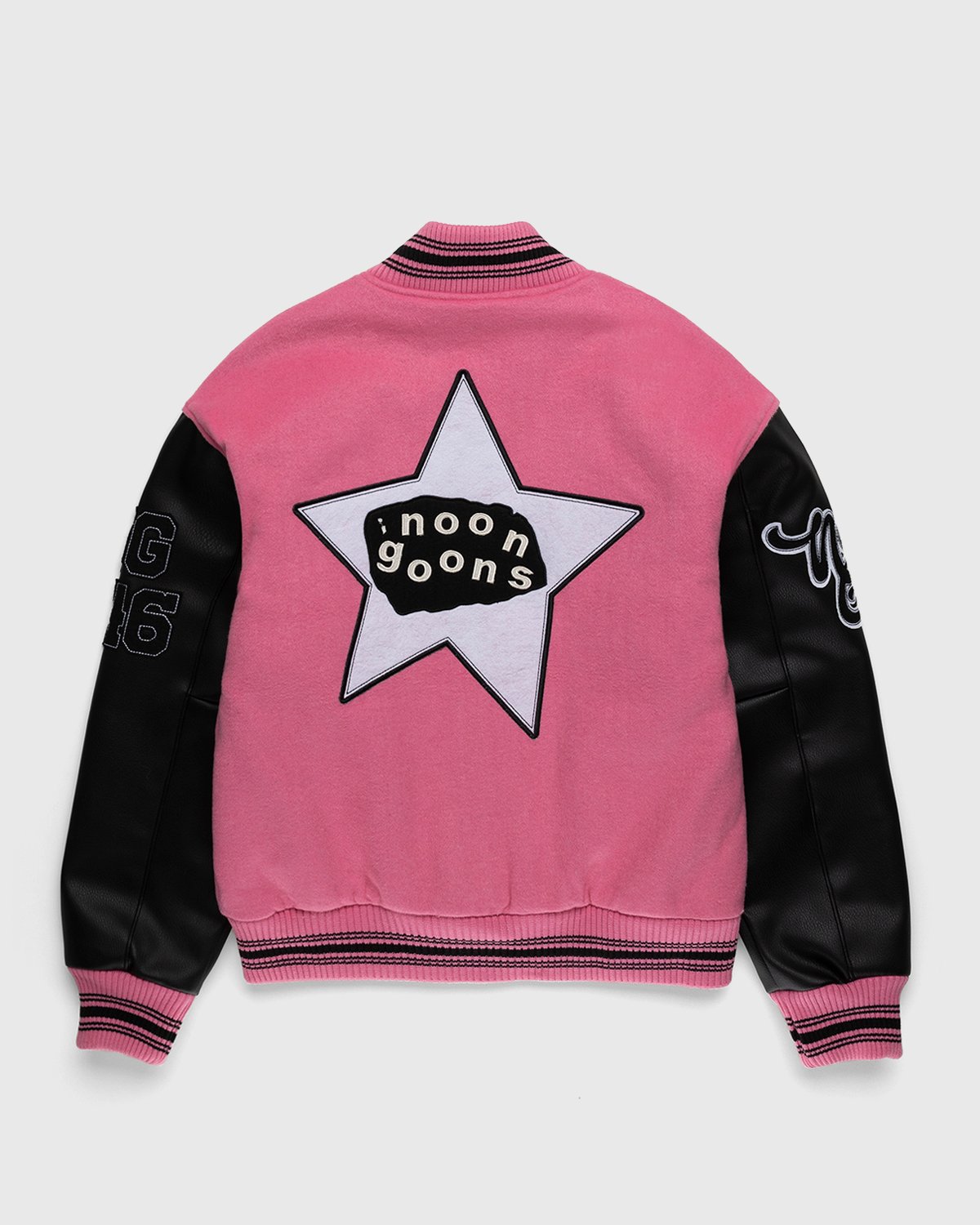 Noon Goons - Hollywood High Varsity Jacket Pink/Black - Clothing - Black - Image 2