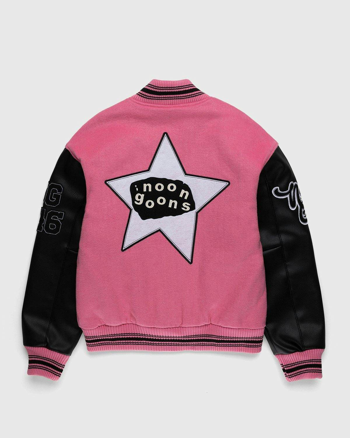 Noon Goons – Hollywood High Varsity Jacket Pink/Black