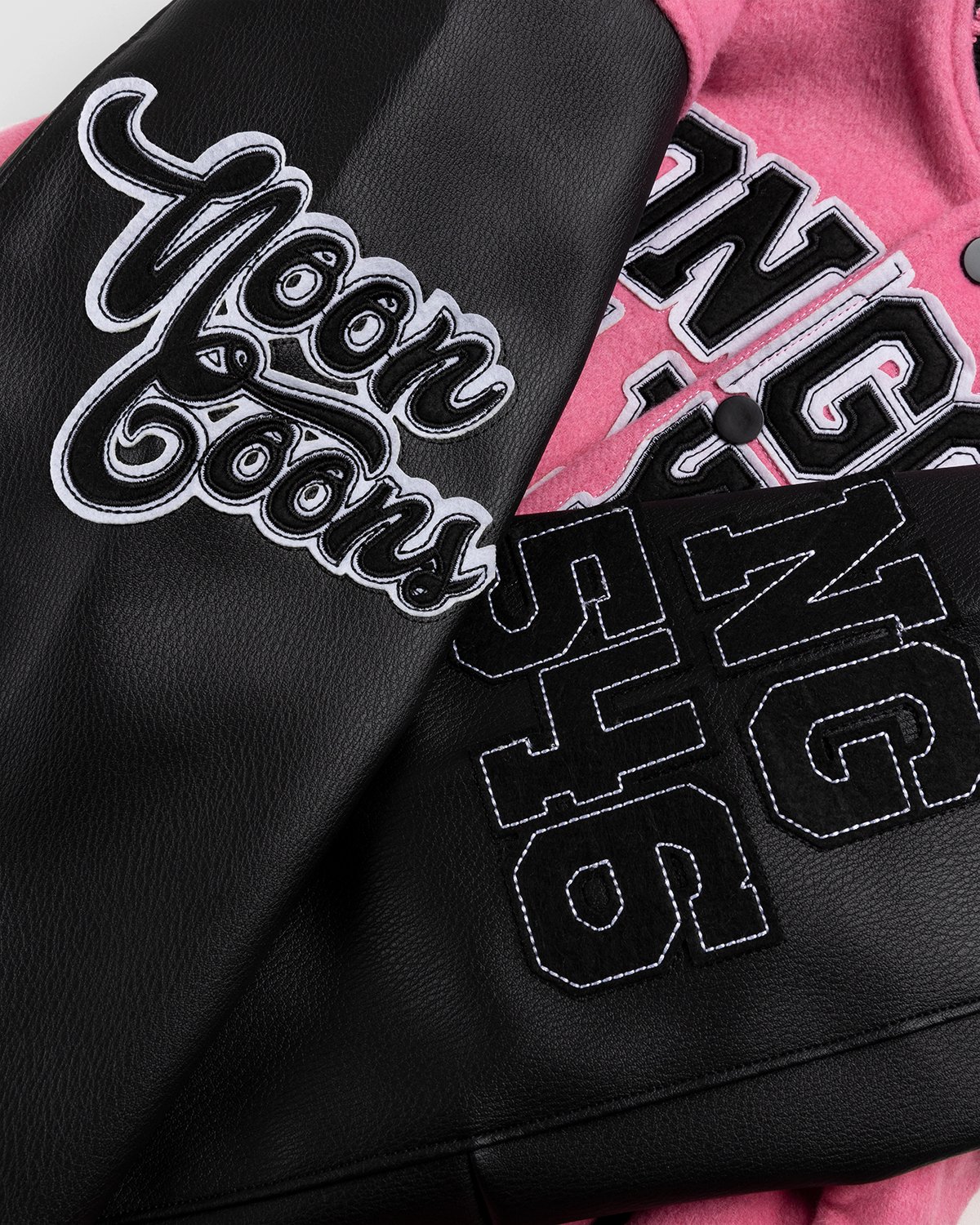 Noon Goons - Hollywood High Varsity Jacket Pink/Black - Clothing - Black - Image 8