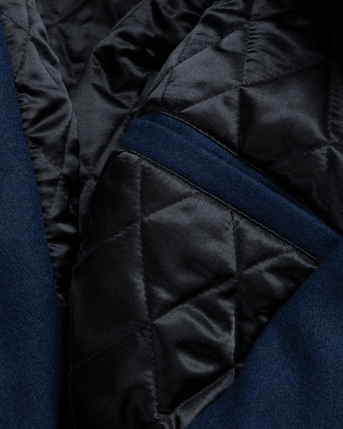 Jacob & Co. x Highsnobiety - Logo Varsity Jacket Navy Creme - Clothing - Blue - Image 7