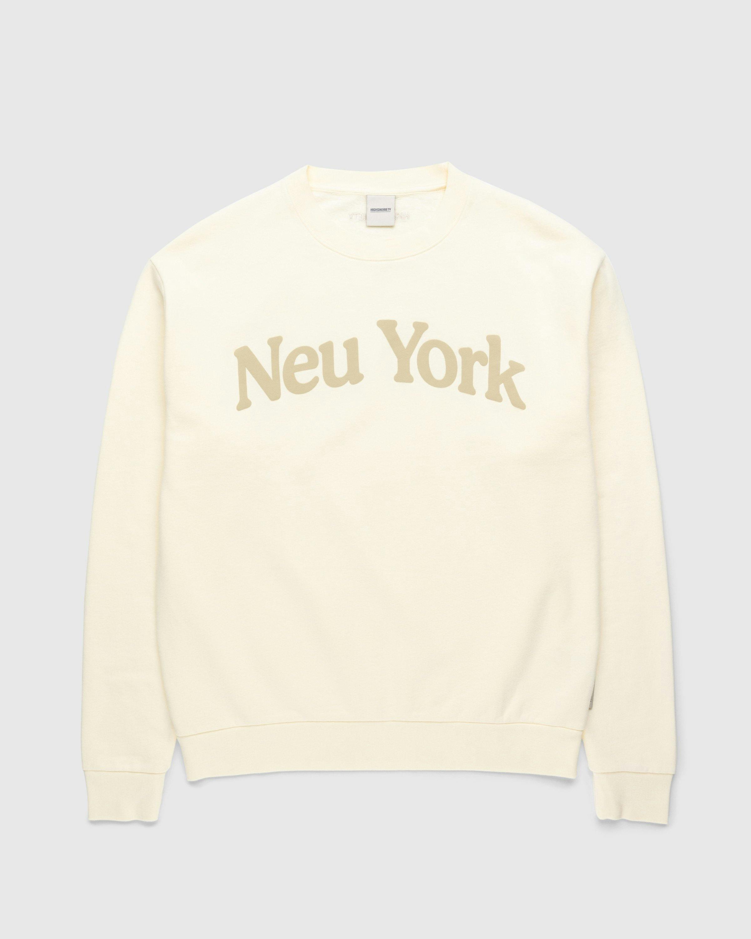 Highsnobiety - Neu York Light Yellow Crewneck - Clothing - Yellow - Image 1