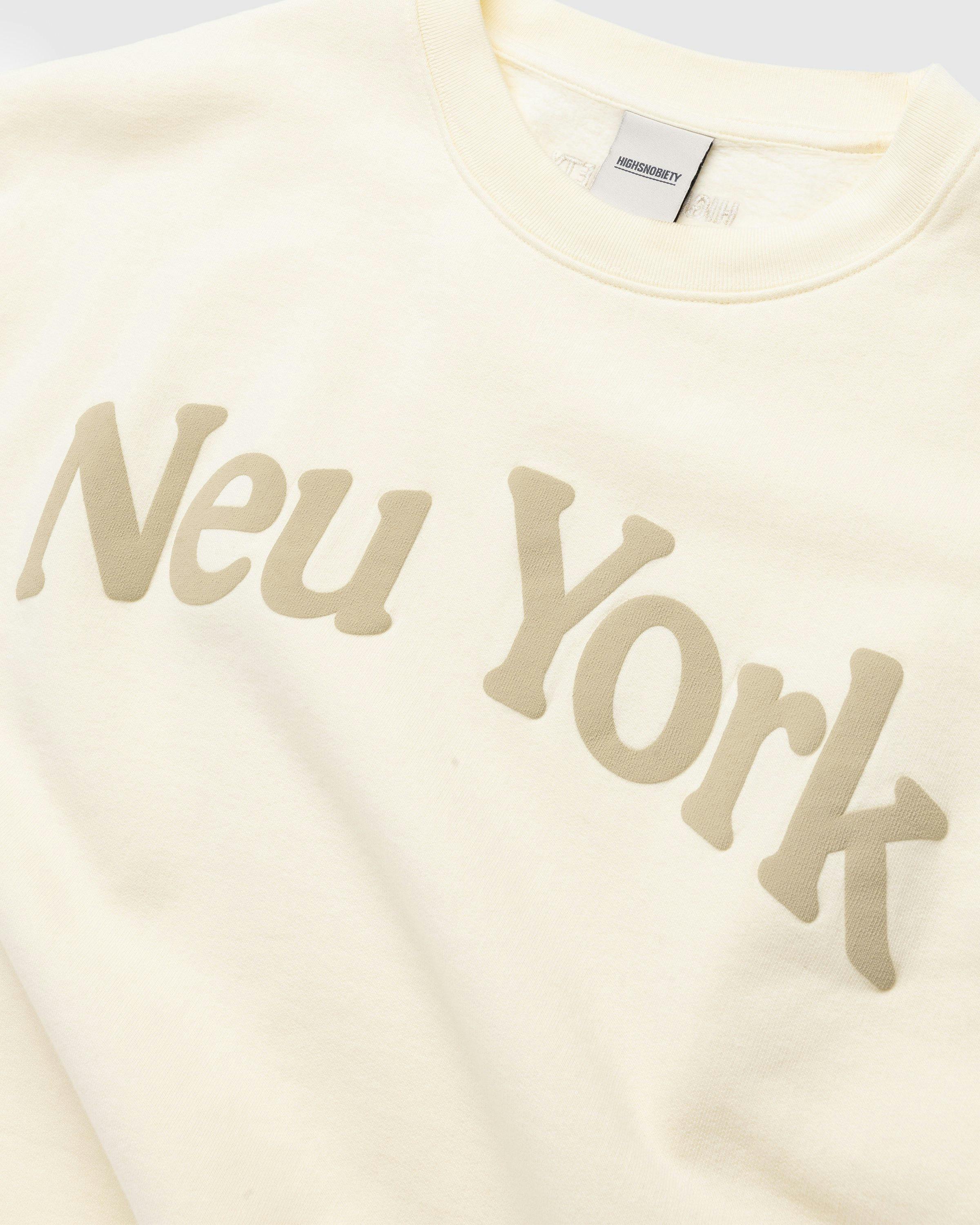 Highsnobiety - Neu York Light Yellow Crewneck - Clothing - Yellow - Image 6