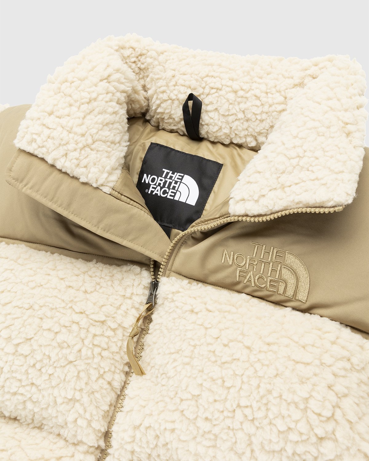 The North Face - Sherpa Nuptse Jacket Bleached Sand Kelp Tan - Clothing - Beige - Image 6