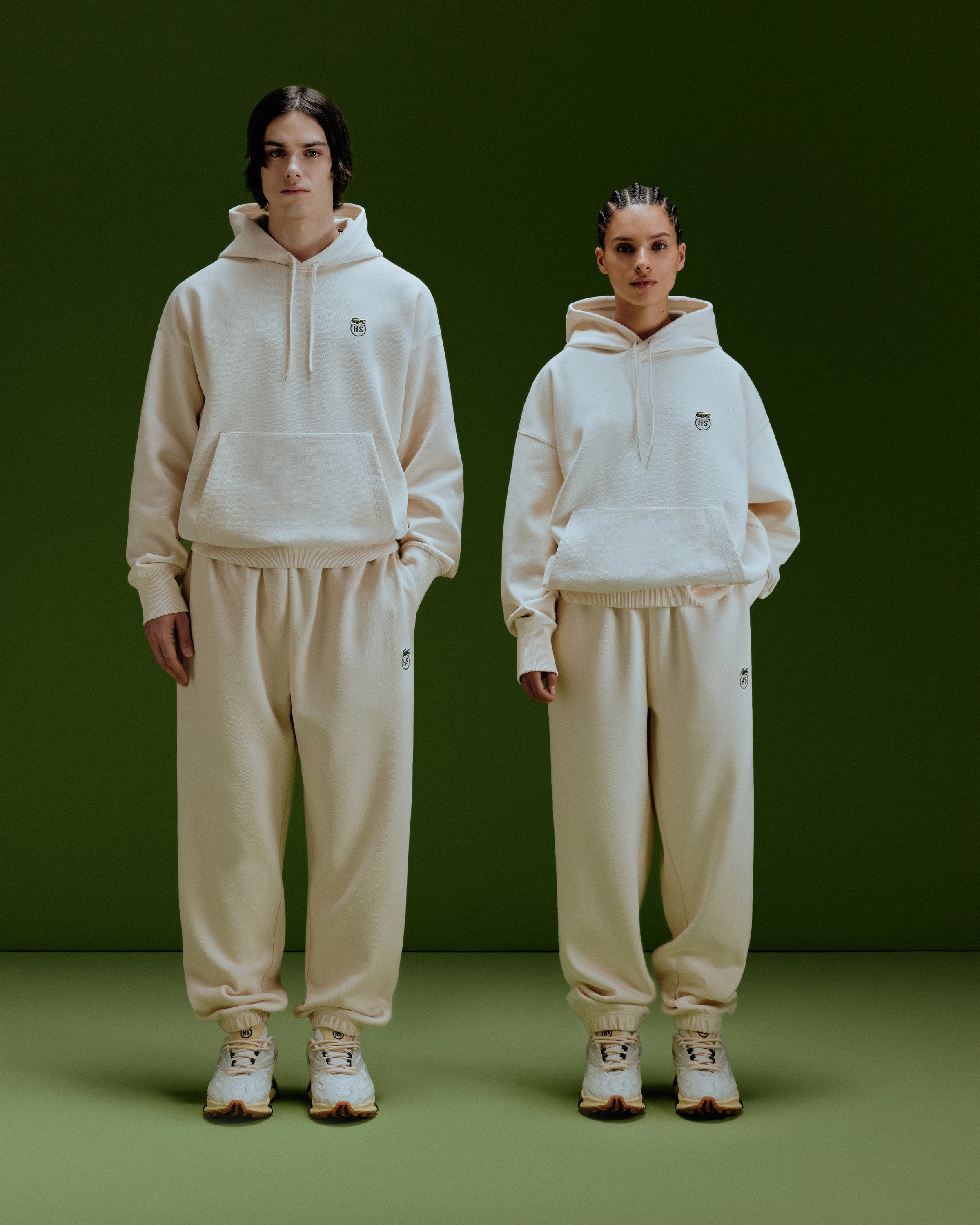 Lacoste x Highsnobiety – Double-Faced Piqué Sweatpants Eggshell ...