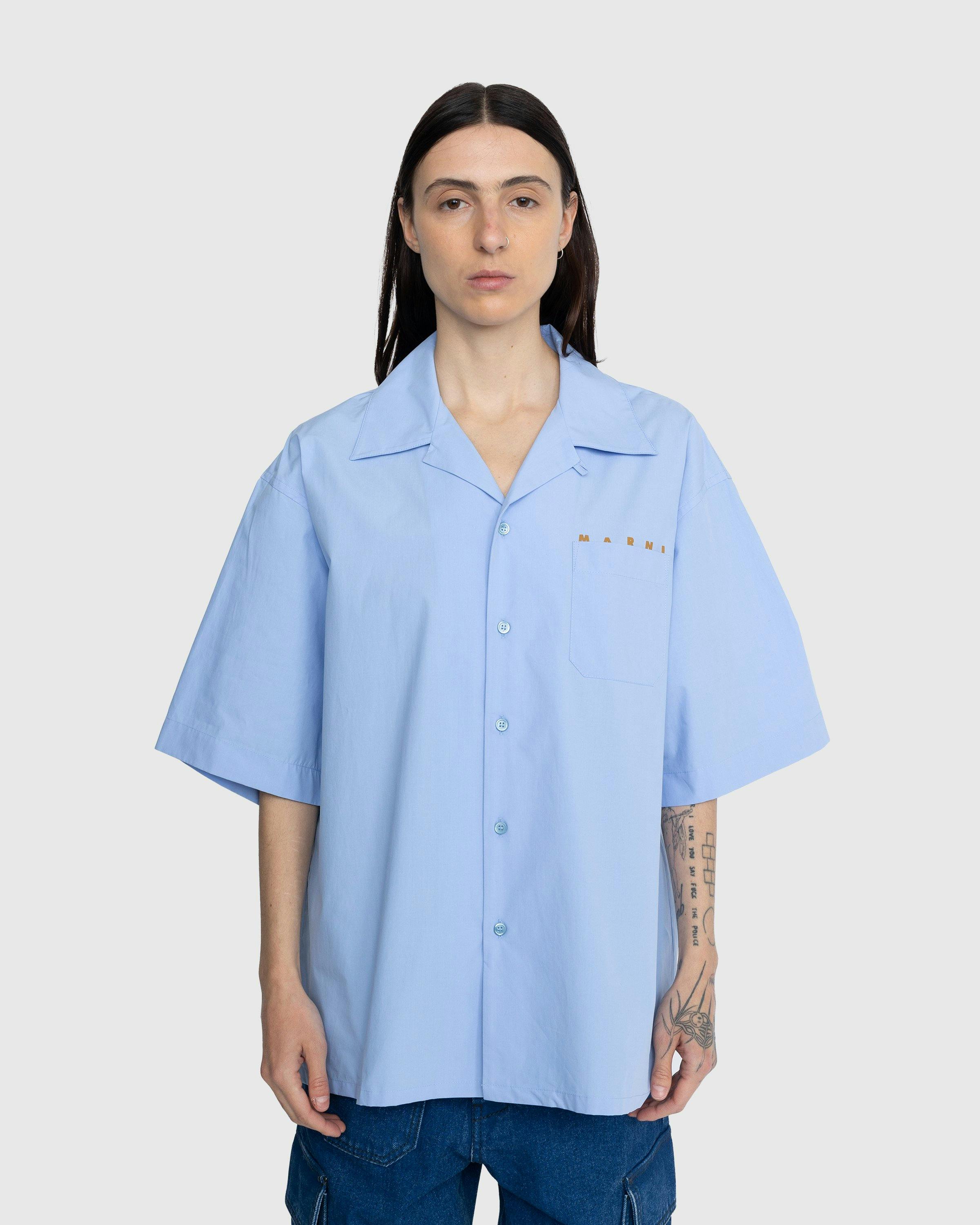 Marni - Logo Bowling Shirt Blue - Clothing - Blue - Image 2