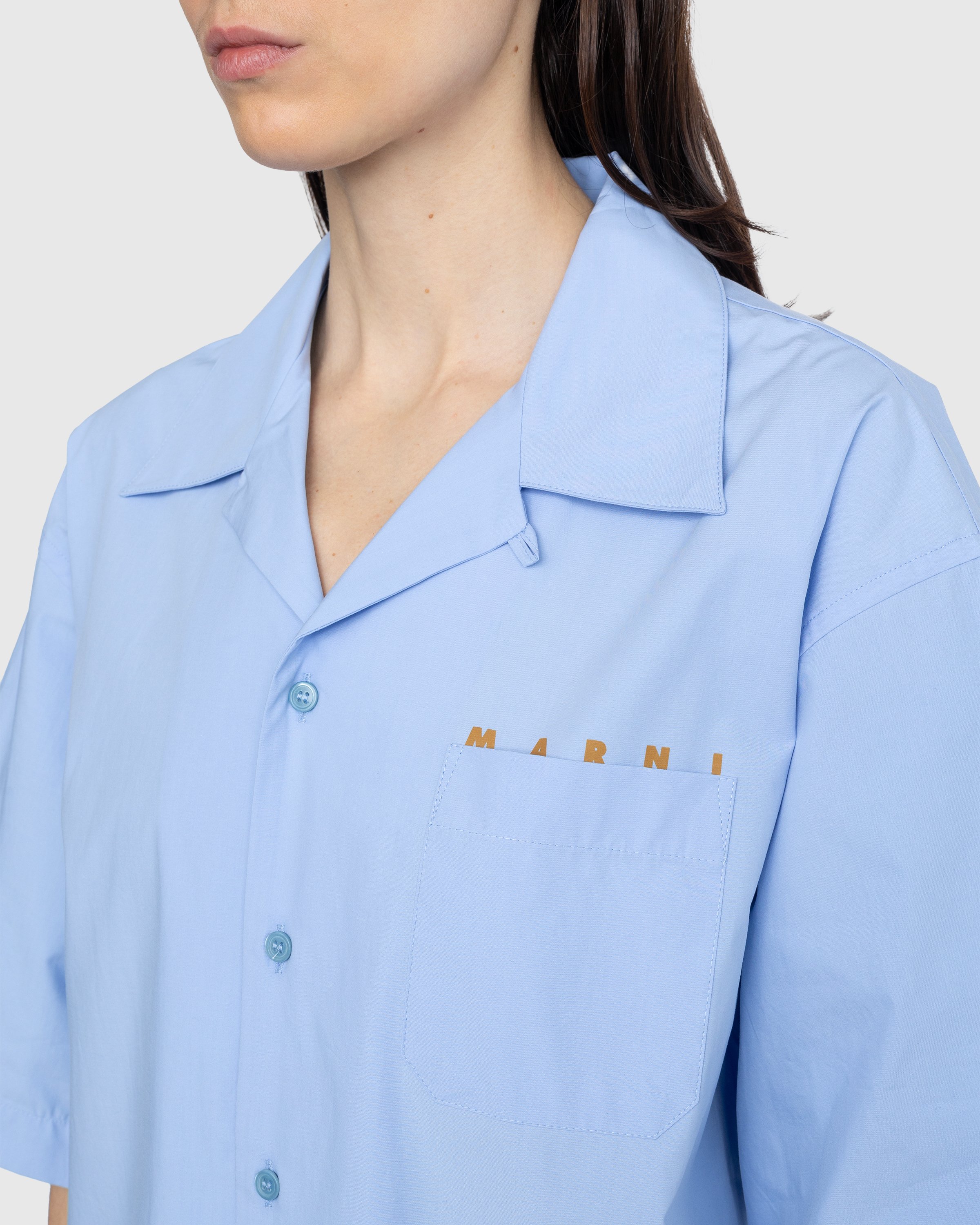 Marni - Logo Bowling Shirt Blue - Clothing - Blue - Image 5