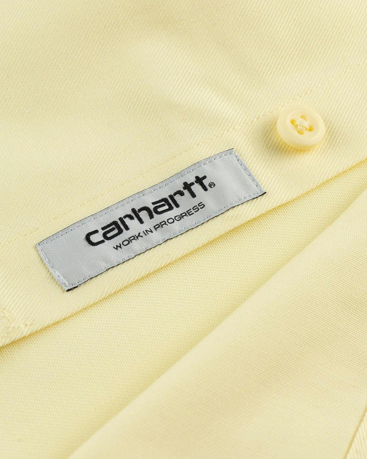 Carhartt WIP - Master Shirt Soft Yellow - Clothing - Yellow - Image 6