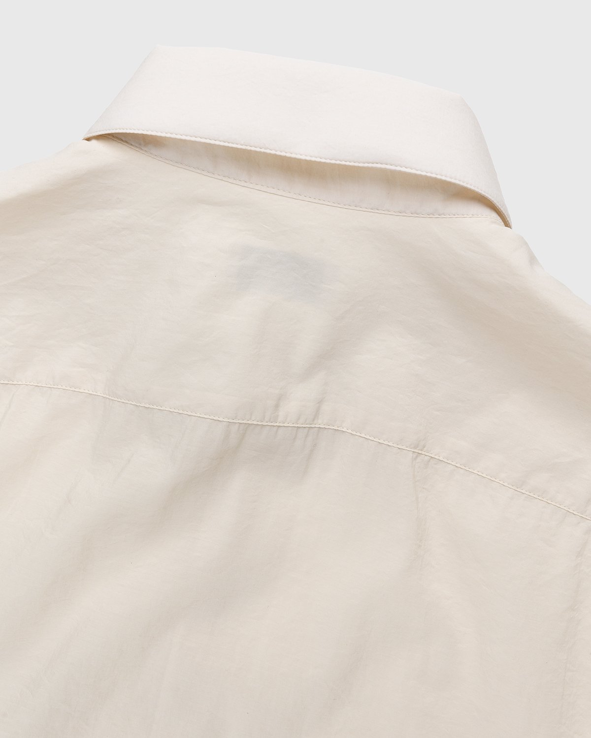 Lemaire - Regular Collar Short Sleeve Shirt Ivory - Clothing - White - Image 5