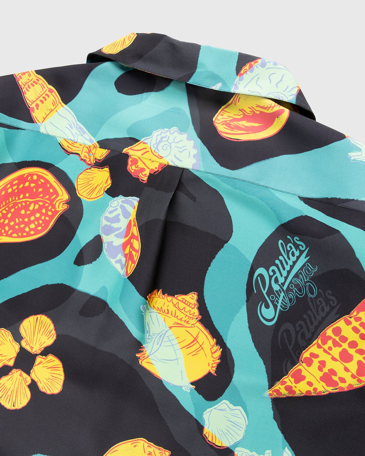 Loewe - Paula's Ibiza Shell Print Bowling Shirt Black - Clothing - Multi - Image 3