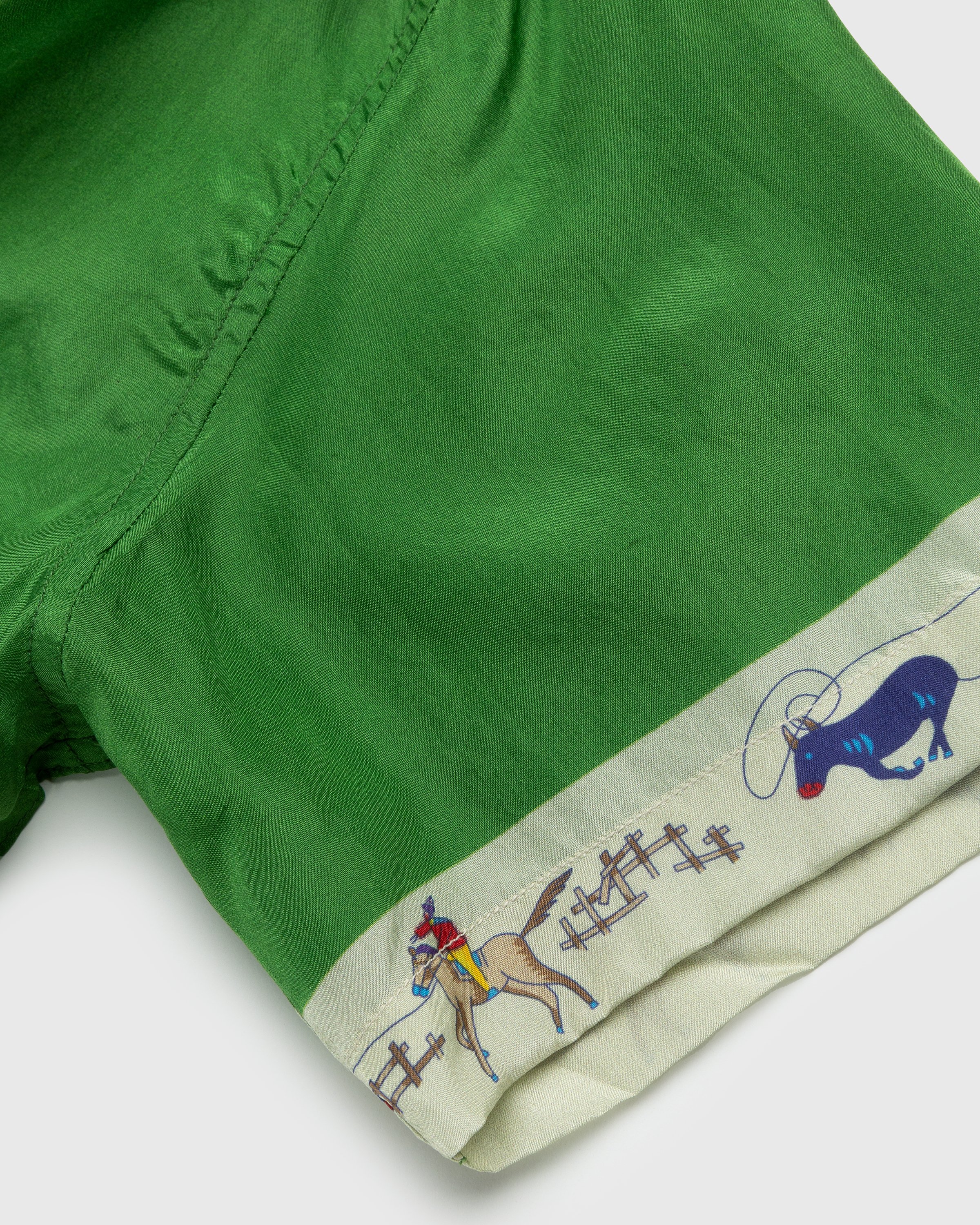 Bode - Round Up Short-Sleeve Shirt Green - Clothing - Green - Image 12
