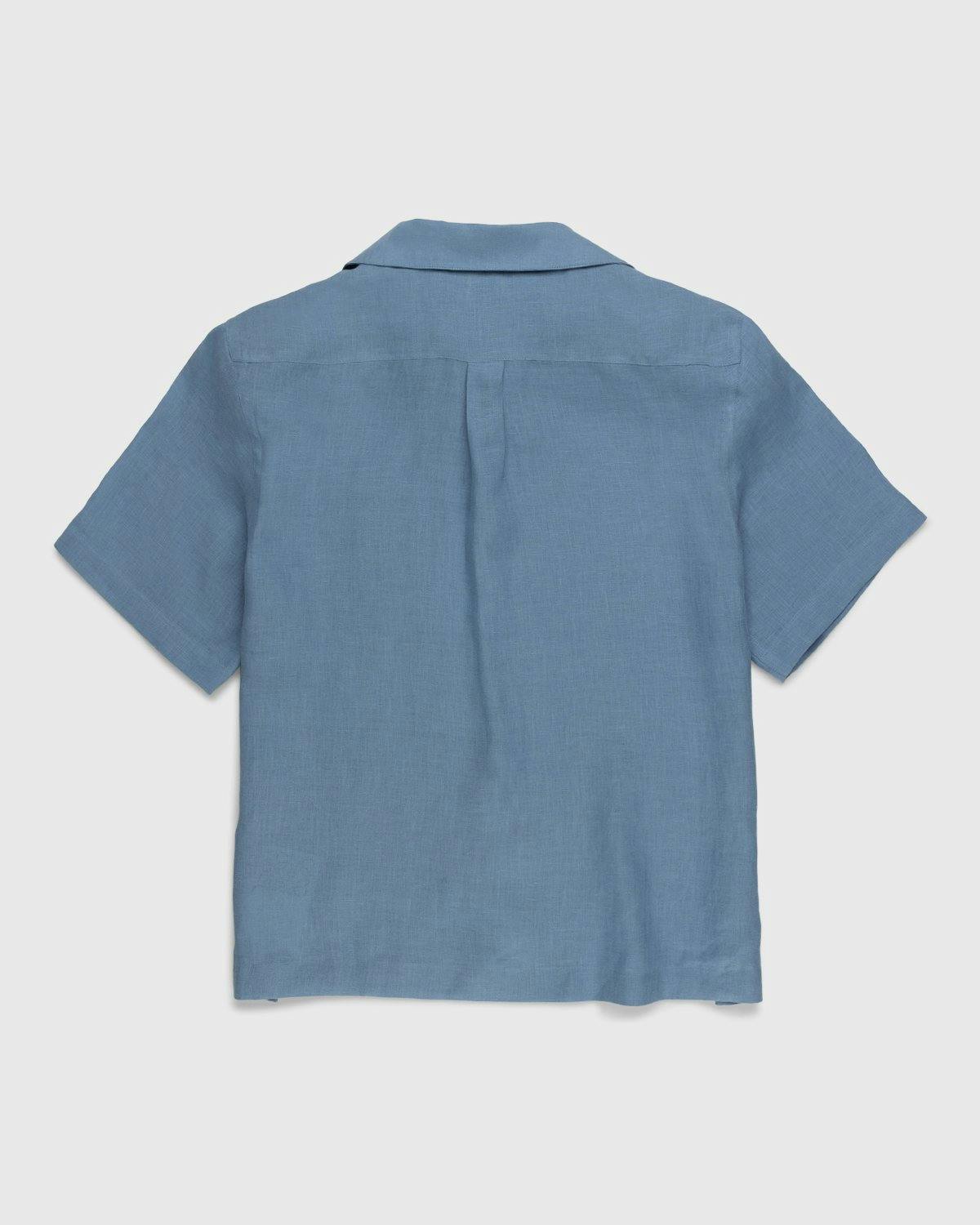 Loewe - Paula's Ibiza Linen Bowling Shirt Blue - Clothing - Blue - Image 2