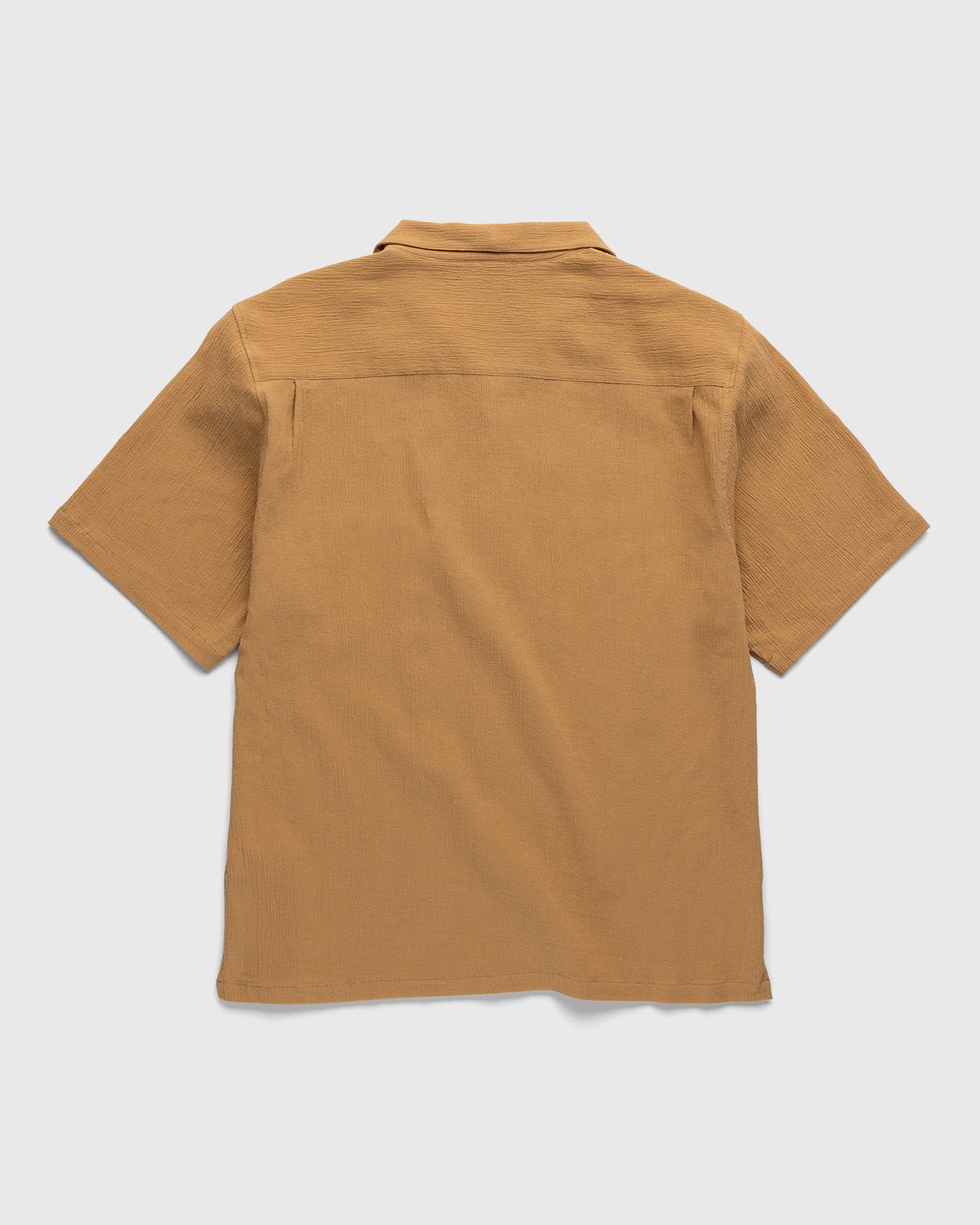 Highsnobiety - Crepe Short Sleeve Shirt Brown - Clothing - Brown - Image 2