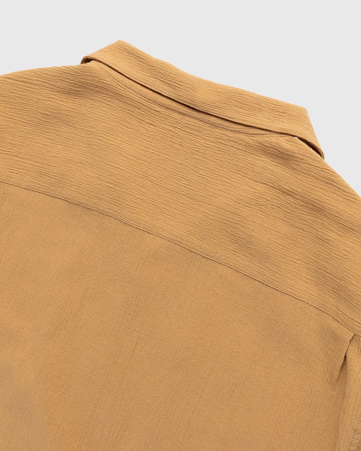 Highsnobiety - Crepe Short Sleeve Shirt Brown - Clothing - Brown - Image 3