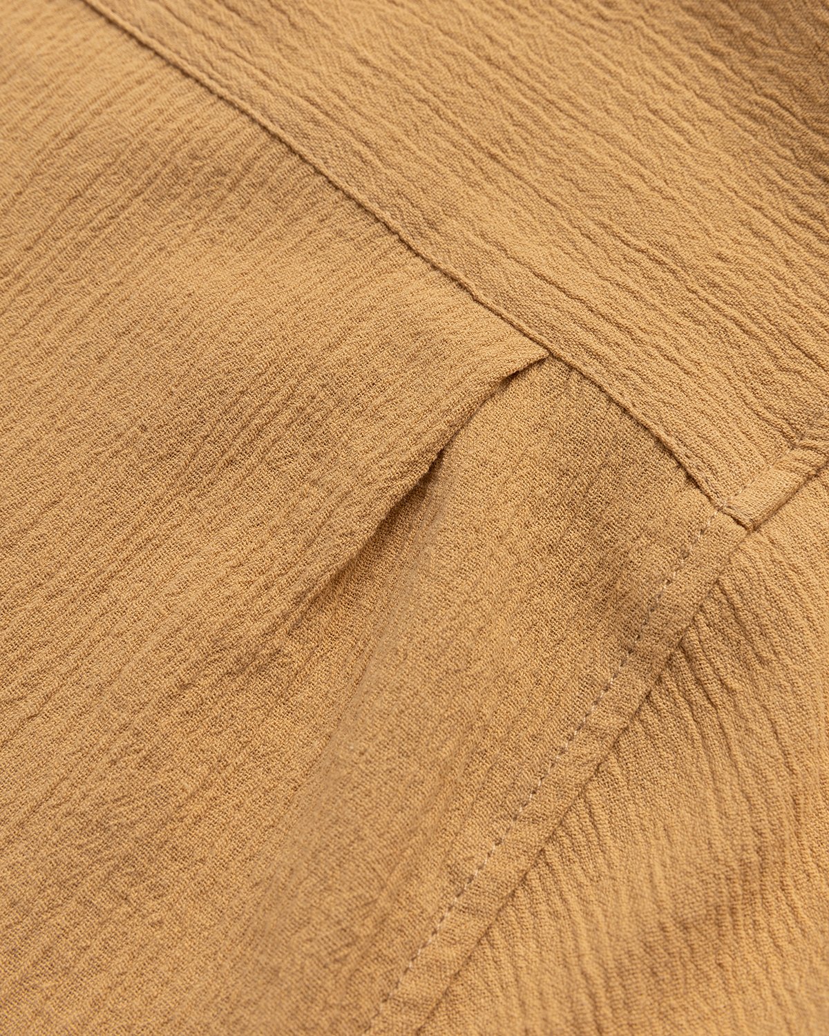 Highsnobiety - Crepe Short Sleeve Shirt Brown - Clothing - Brown - Image 5